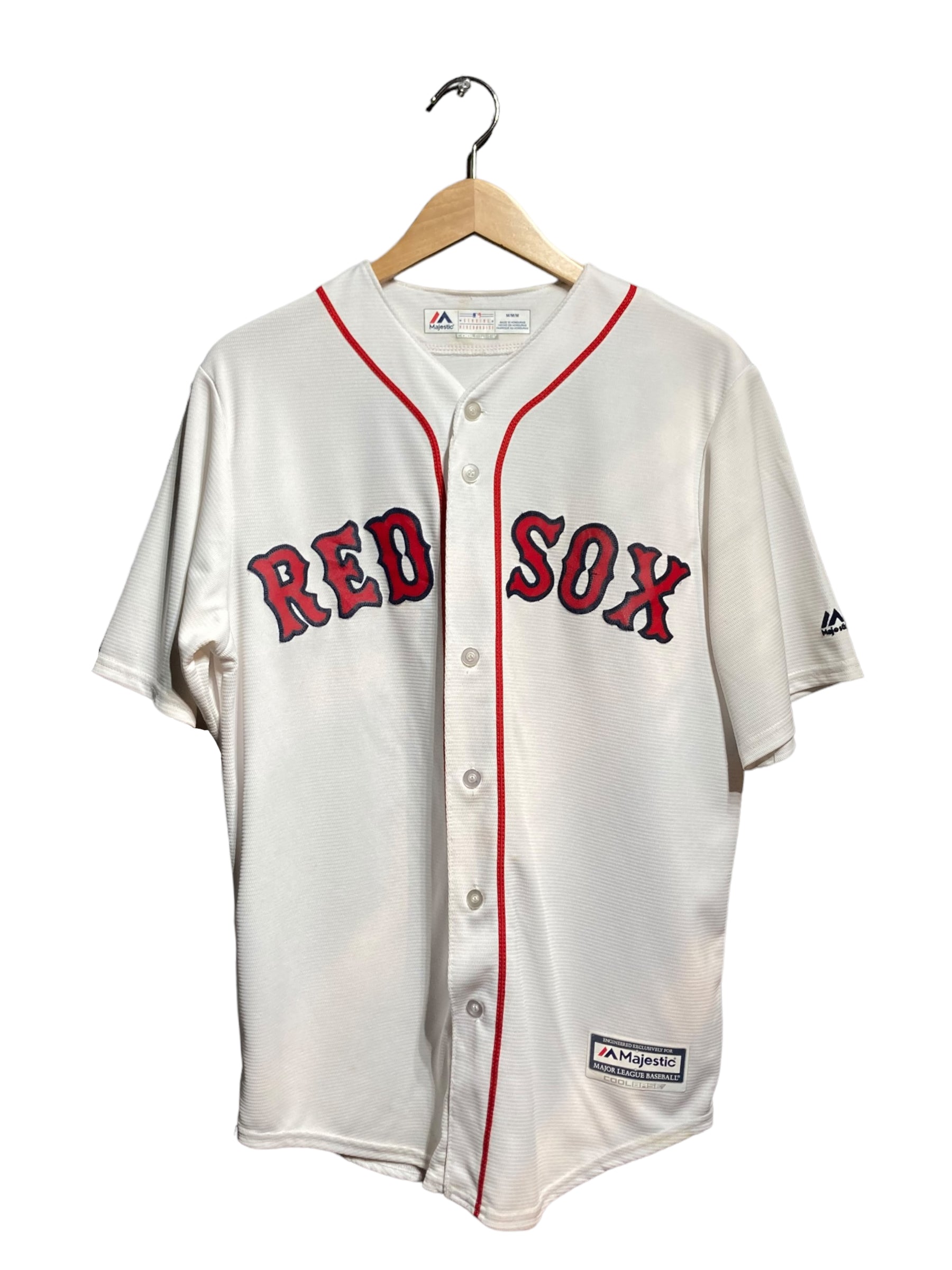 REDSOX レッドソックス Majestic MLB BASEBALL ベースボールシャツ ユニフォーム