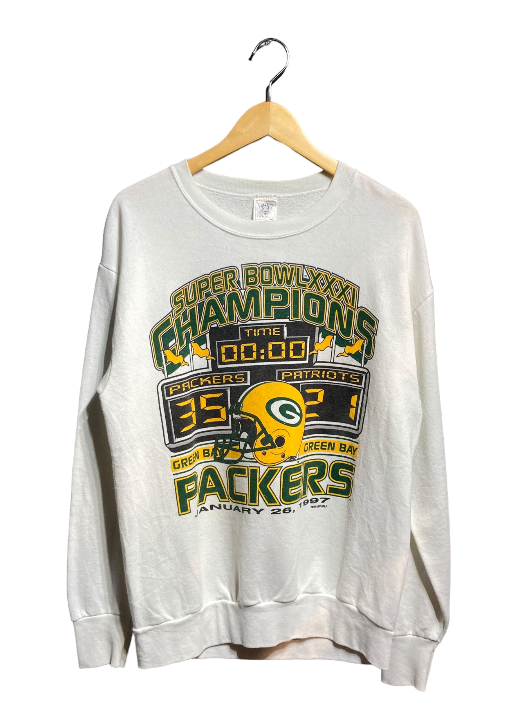 90s sweat DELTA デルタ NFL パッカーズ PACKERS デザインスウェット トレーナー