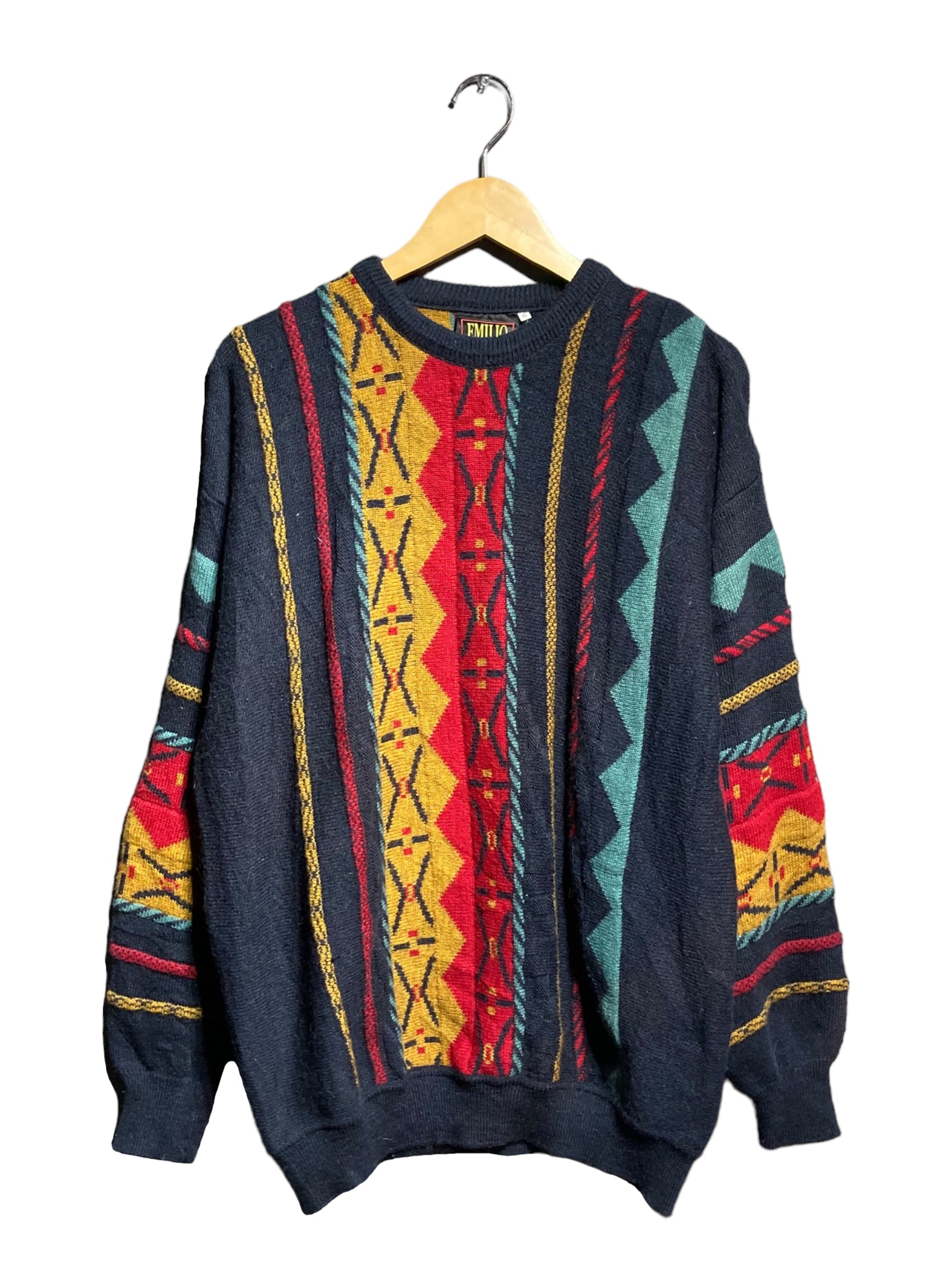 EMILIO knit sweater ウールニット 3Dニット セーター – STORAGE UNLIMITED