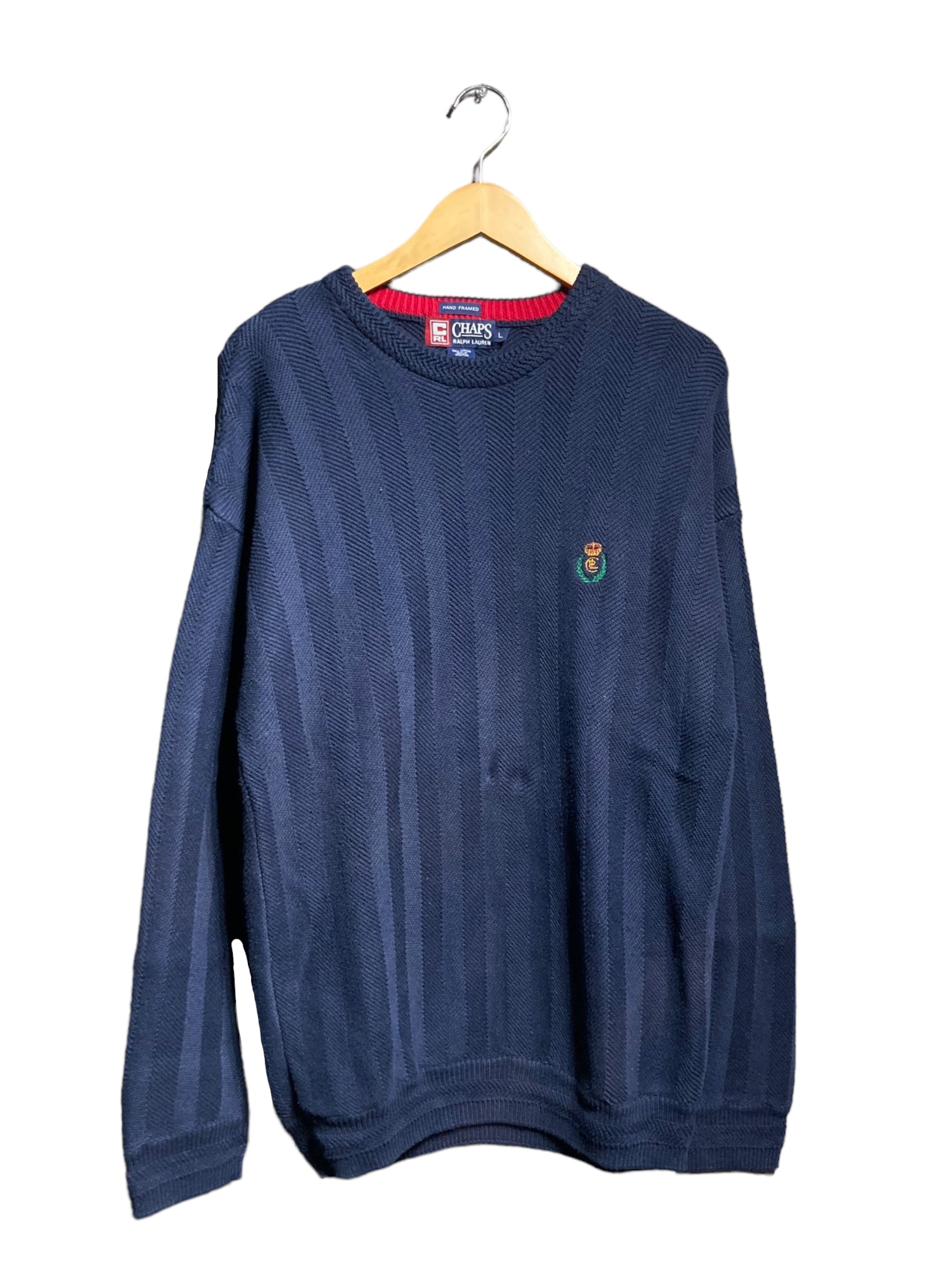 90s CHAPS チャップス knit sweater ニット セーター デザイン