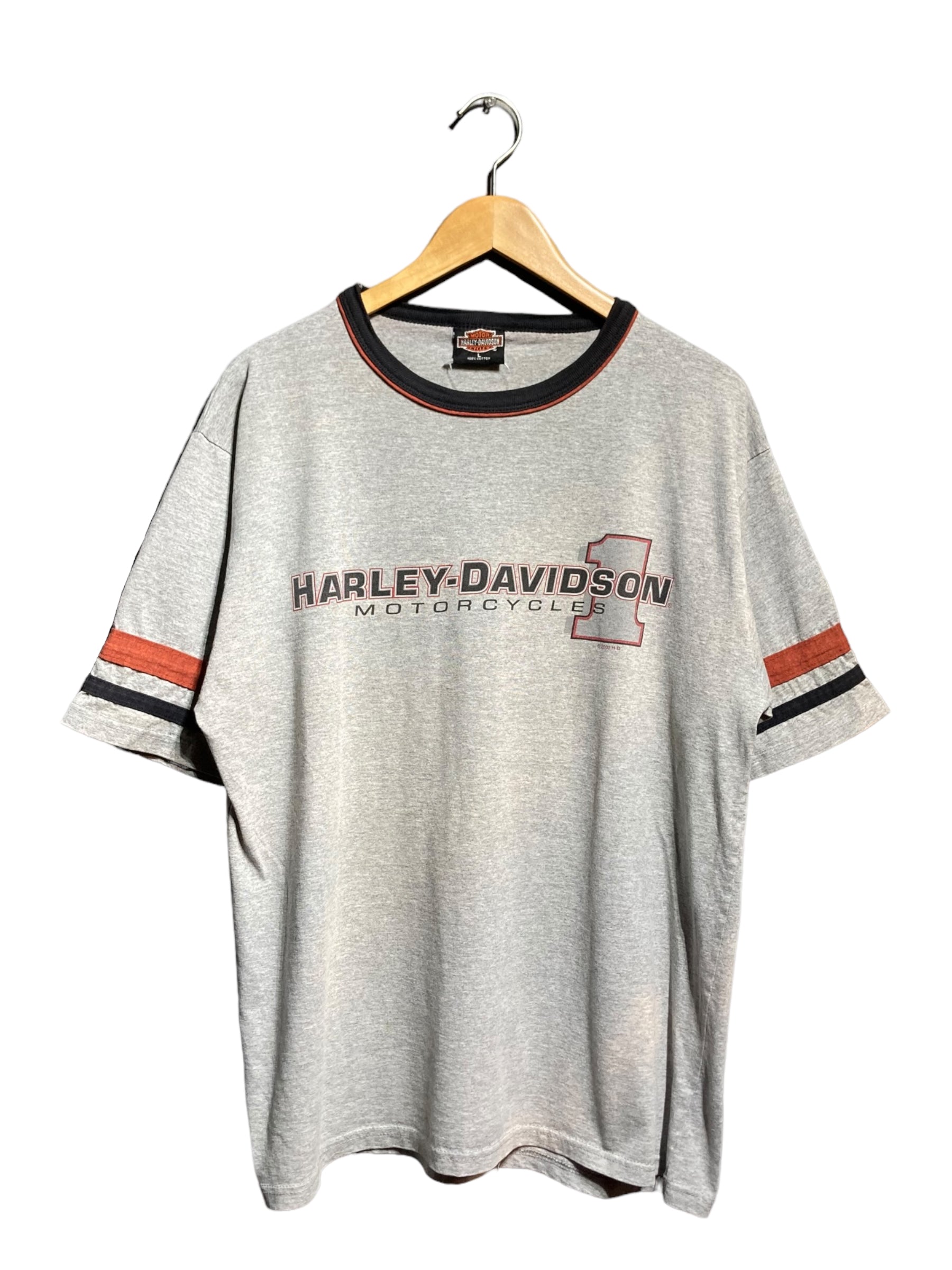 Harley-Davidson ハーレーダビッドソン リンガーTシャツ-eastgate.mk