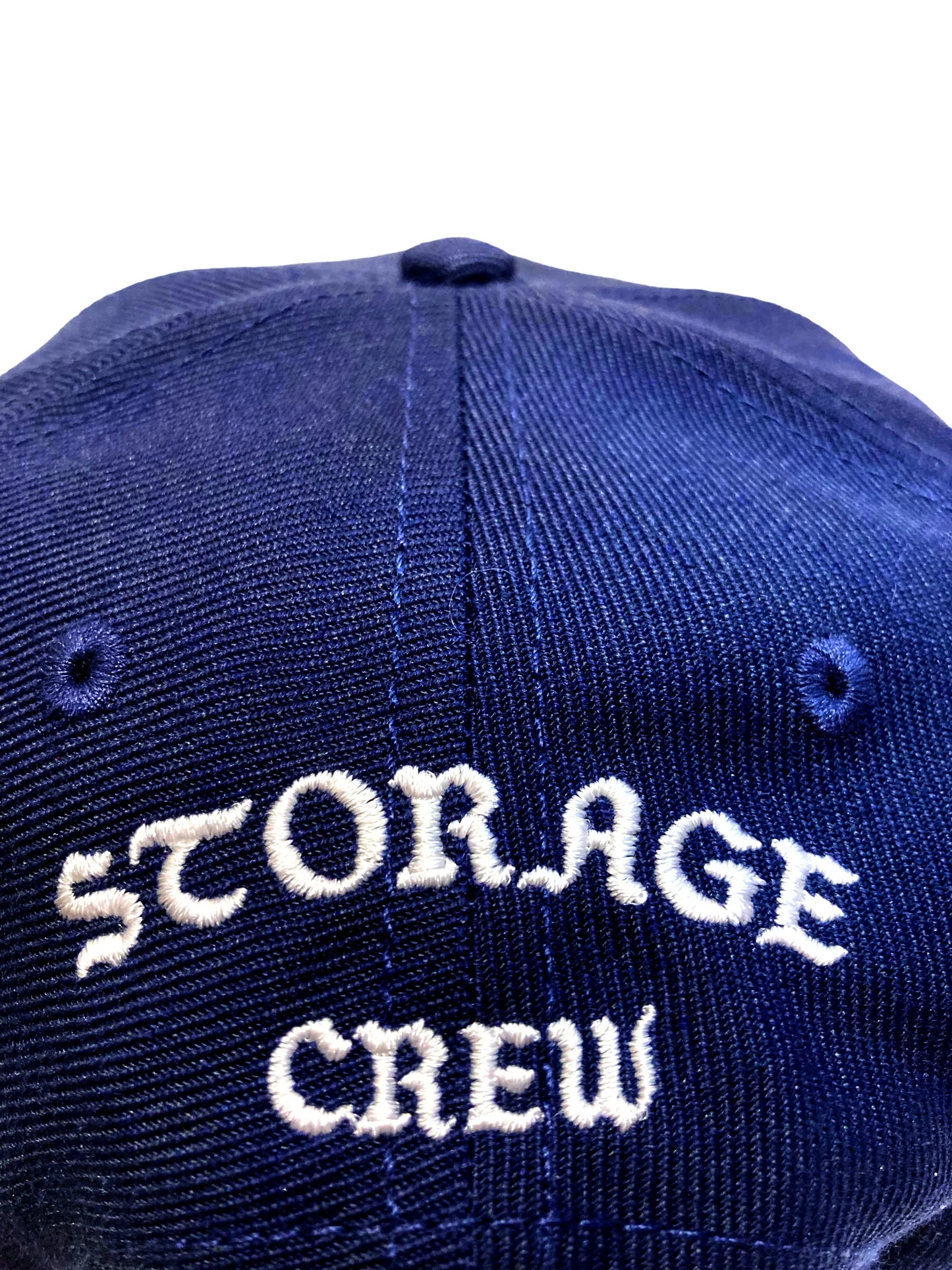 STORAGE CREW Sロゴ刺繍 フラットバイザーキャップ