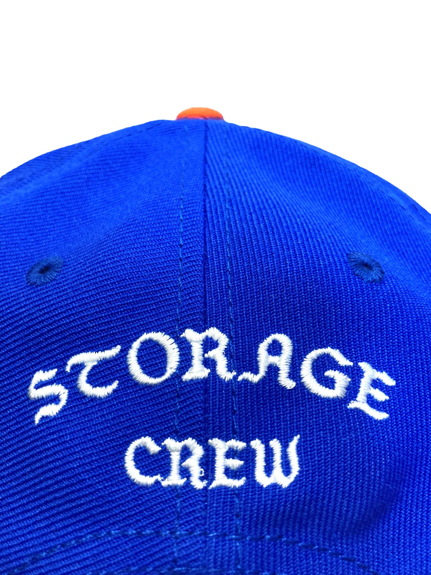 STORAGE CREW Sロゴ刺繍 フラットバイザーキャップ