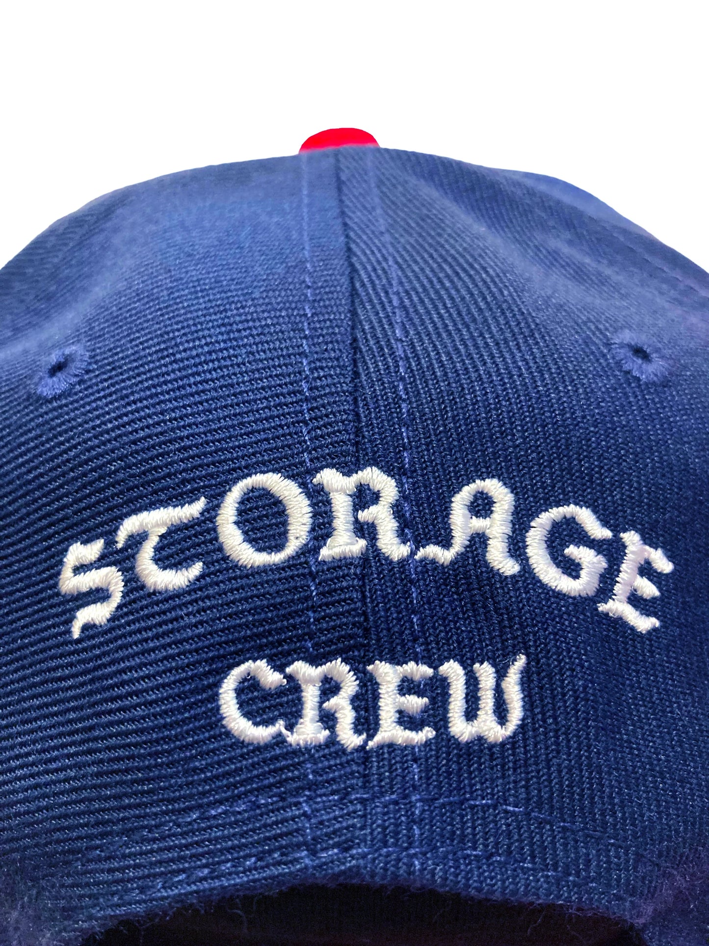 STORAGE CREW Sロゴ刺繍 フラットバイザーキャップ