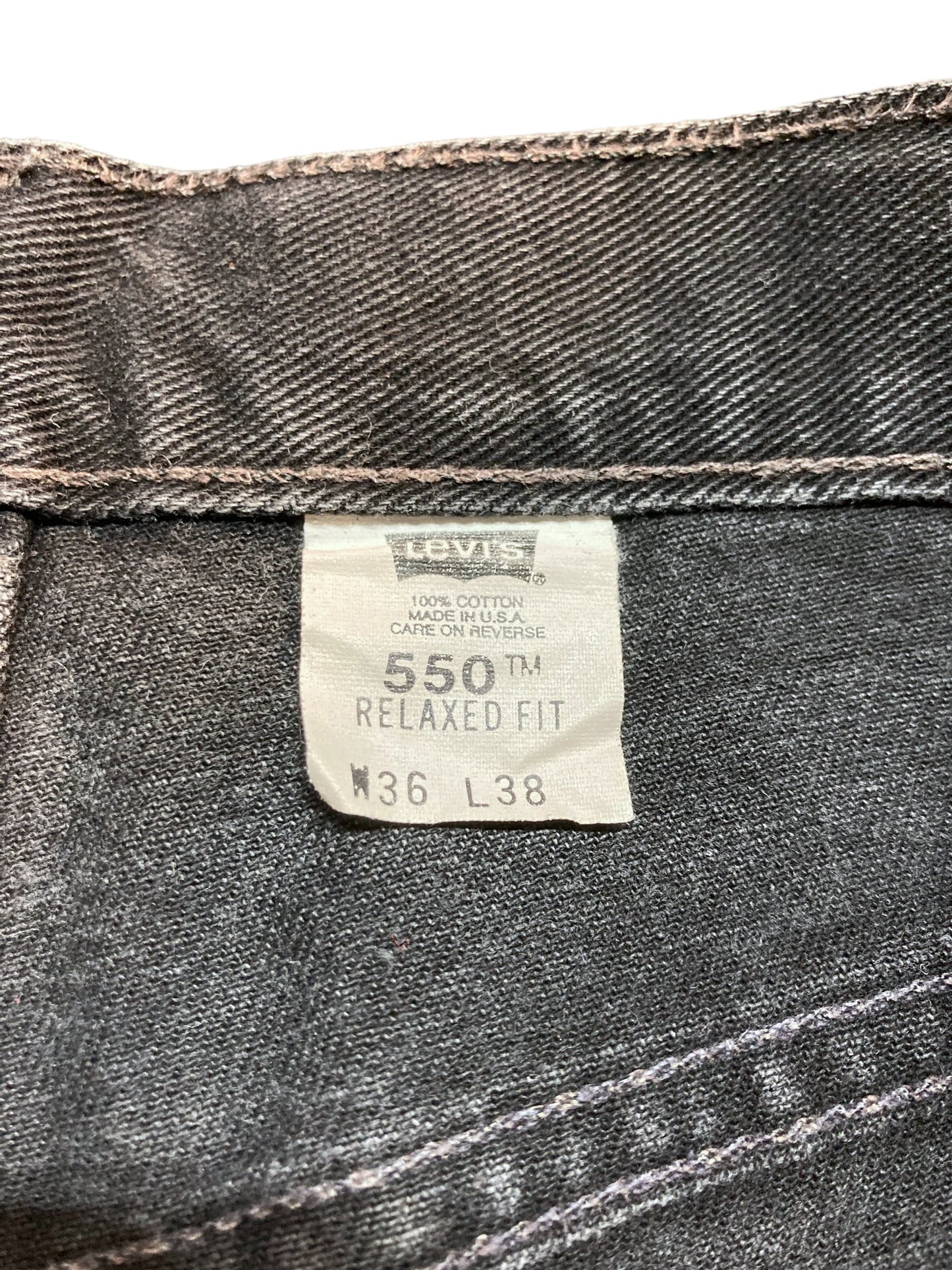 90s Levi’s リーバイス 550 ブラックデニム リラックスフィット デニムパンツ