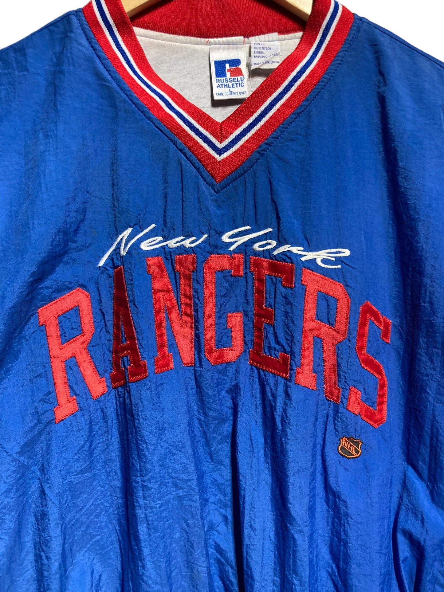 90s NHL RANGERS ニューヨークレンジャーズ ナイロンプルオーバー ナイロンジャケット