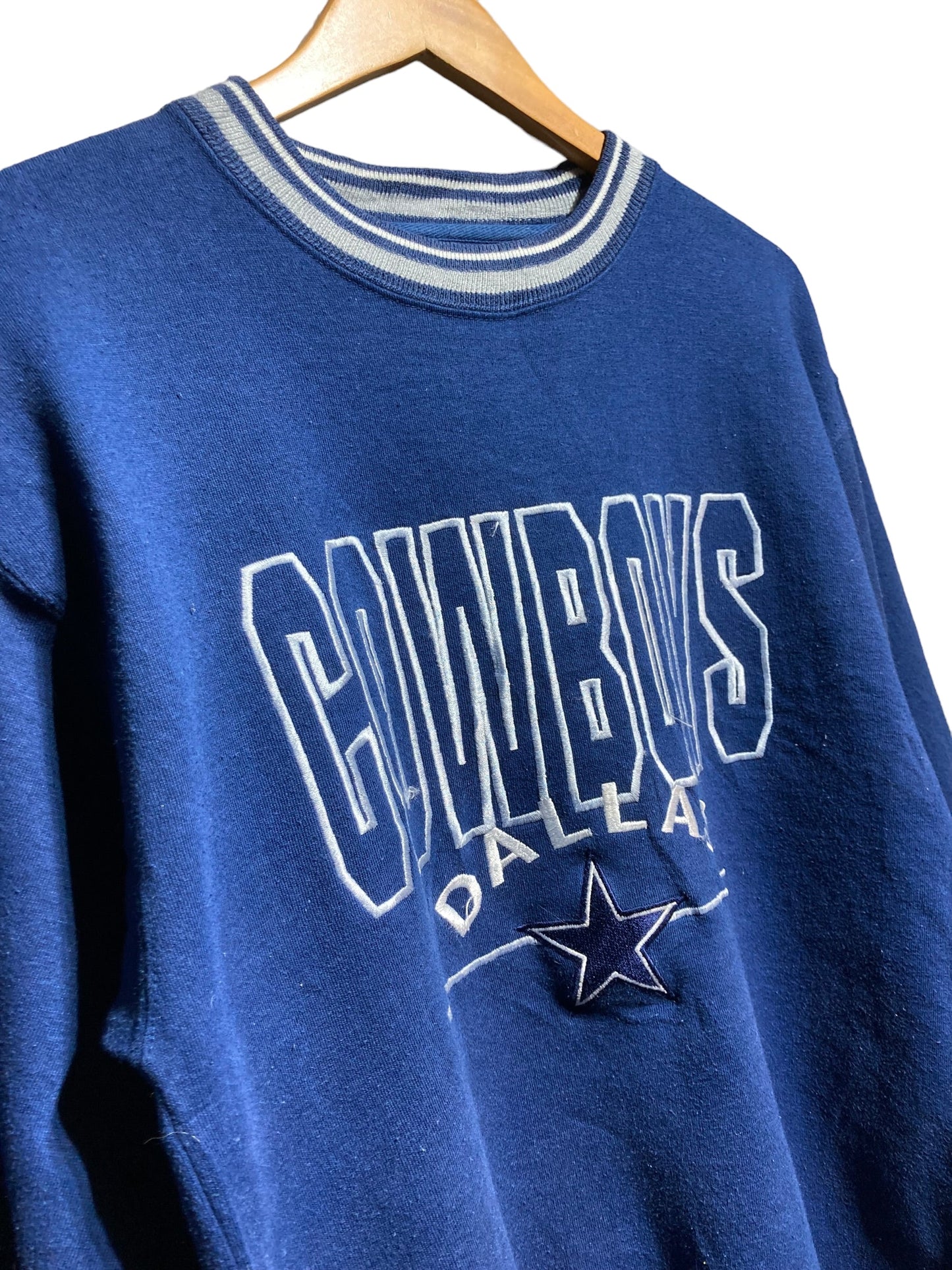 90s sweat LOGO7 NFL COWBOYS カウボーイズ デザインスウェット トレーナー