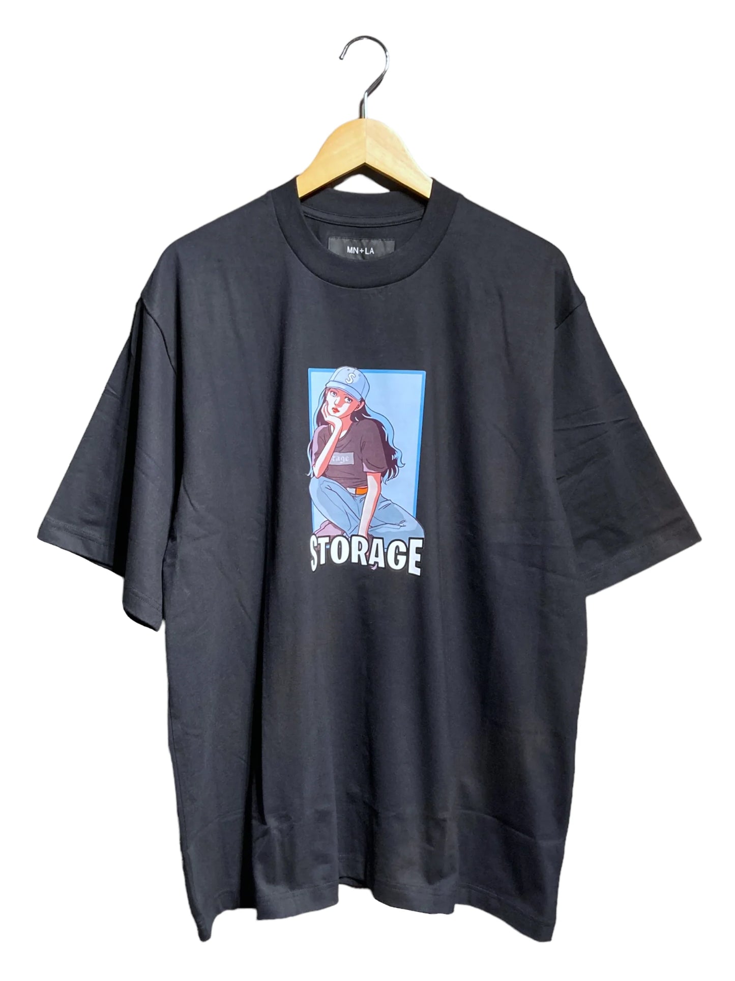 STORAGE 90's ANIME【BLUE HAIR GIRL】Tシャツ