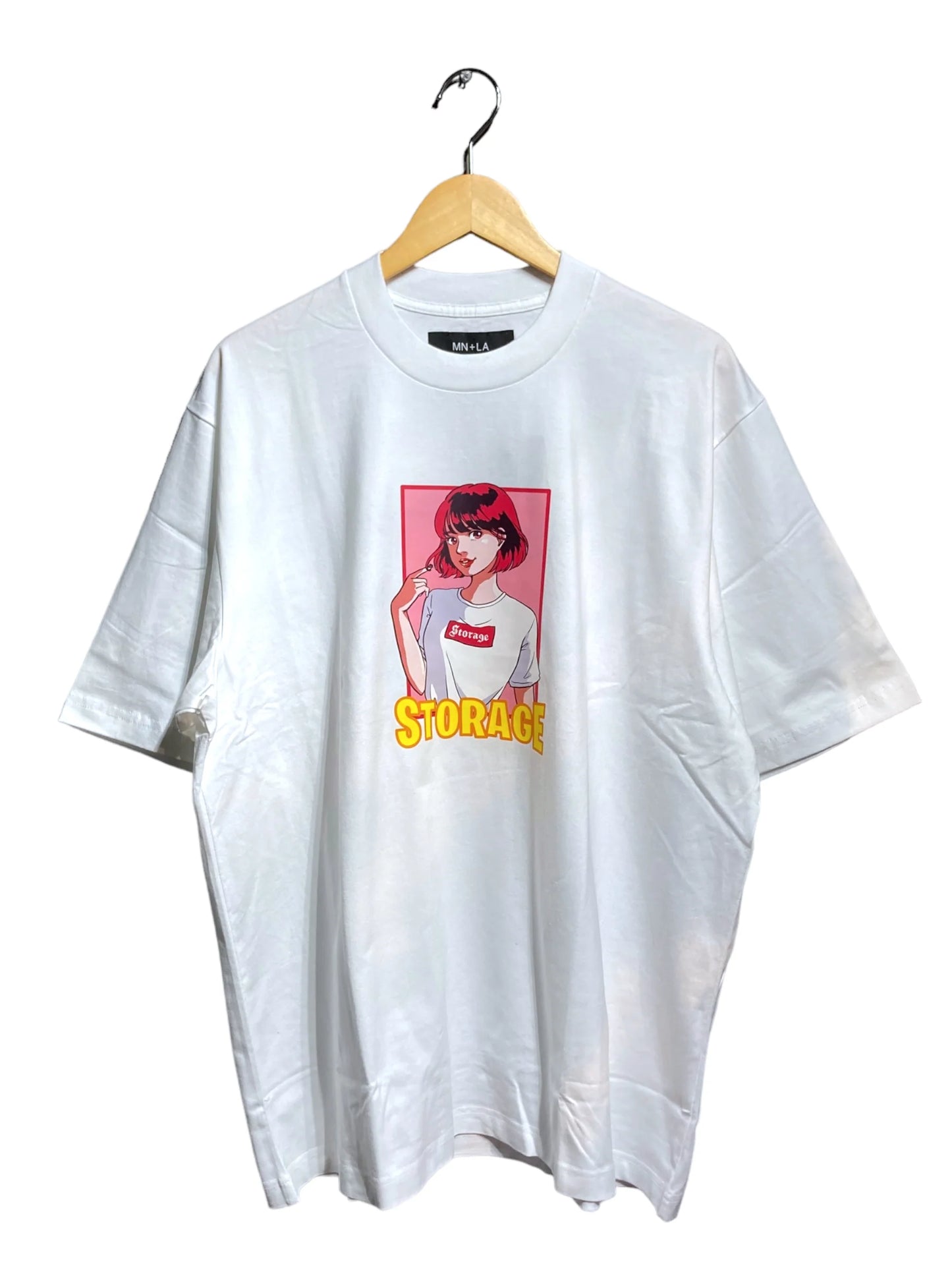 STORAGE 90's ANIME【PINK HAIR GIRL】Tシャツ