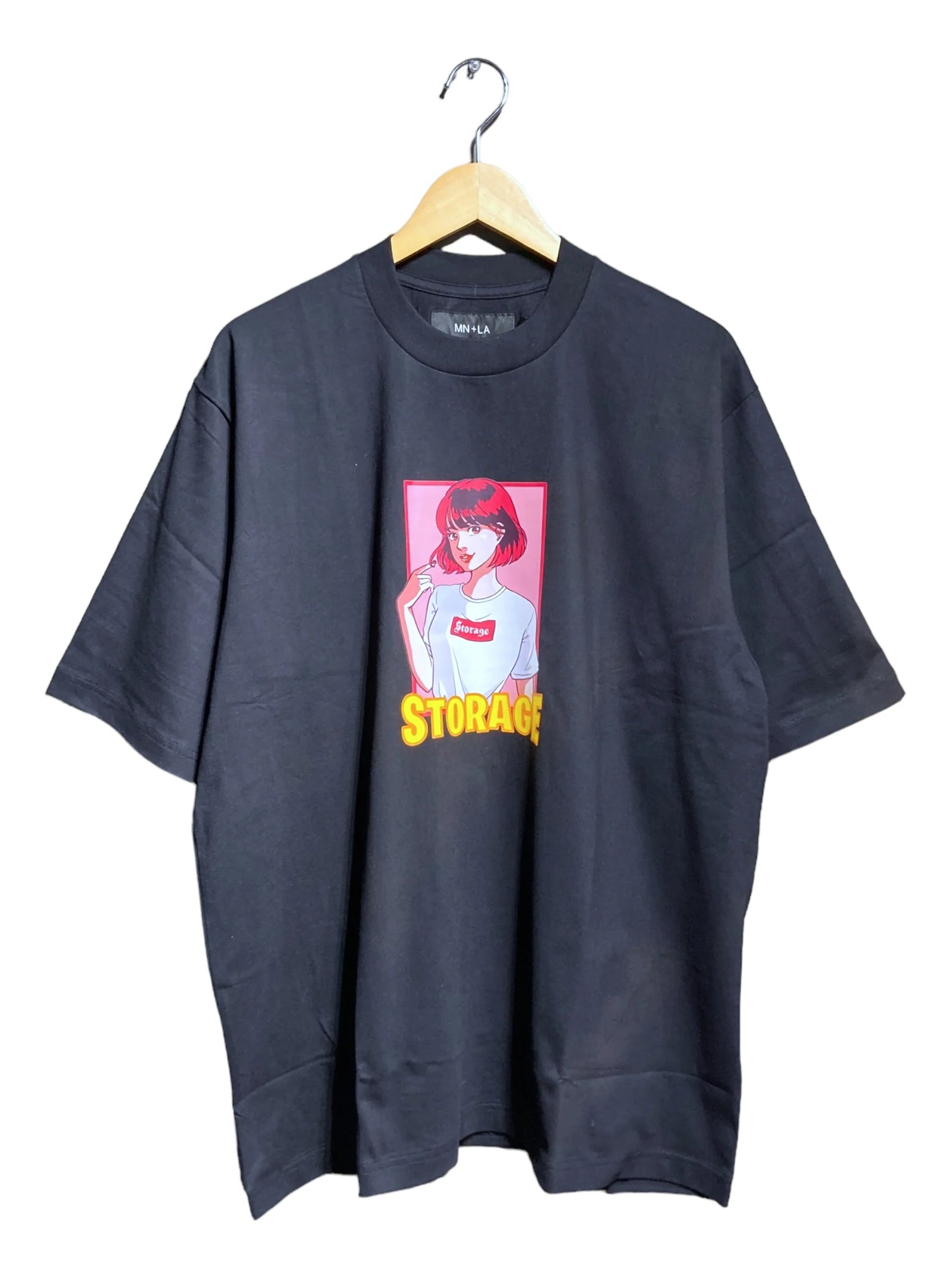 STORAGE 90's ANIME【PINK HAIR GIRL】Tシャツ