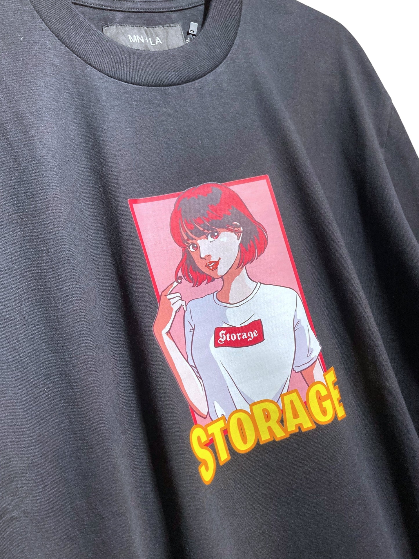 STORAGE 90's ANIME【PINK HAIR GIRL】Tシャツ