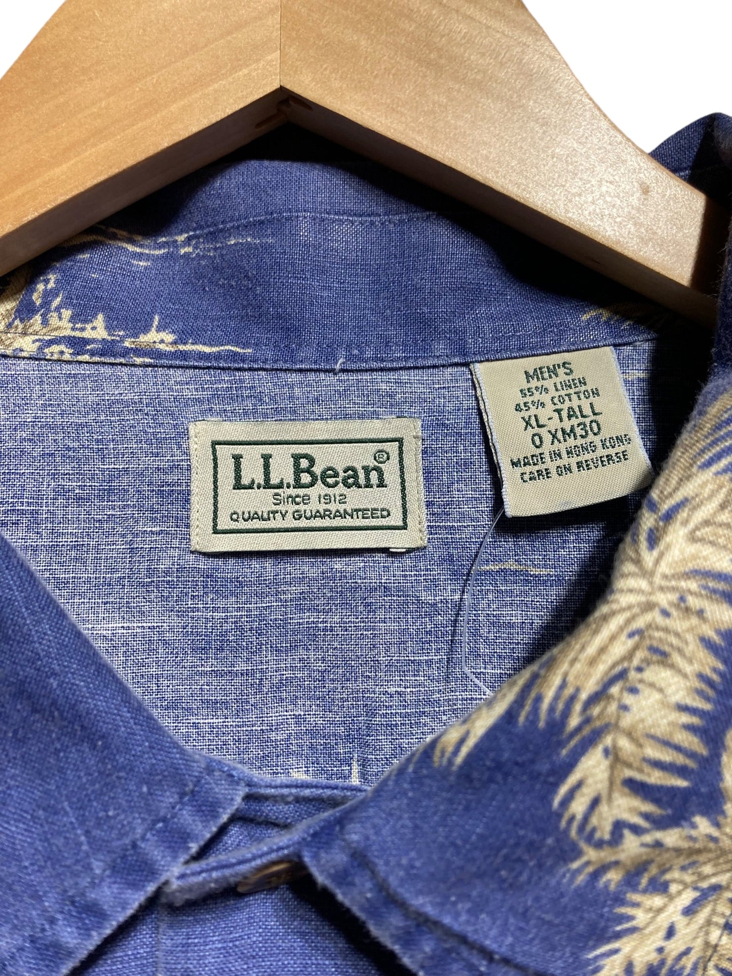 アロハ ハワイアン 柄 シャツ L.L.Bean エルエルビーン