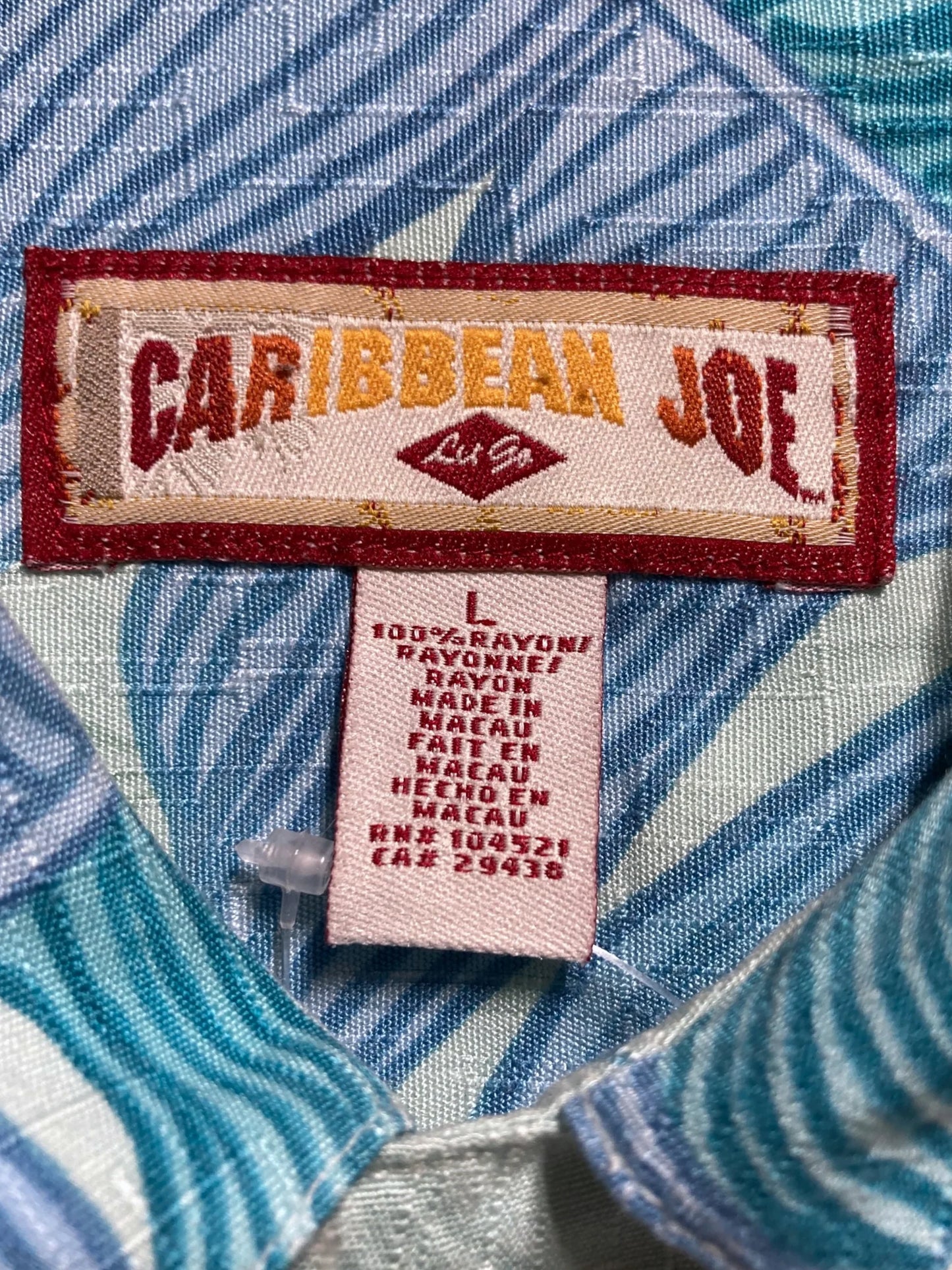 アロハ ハワイアン 柄 シャツ CARIBBEAN JOE レーヨン