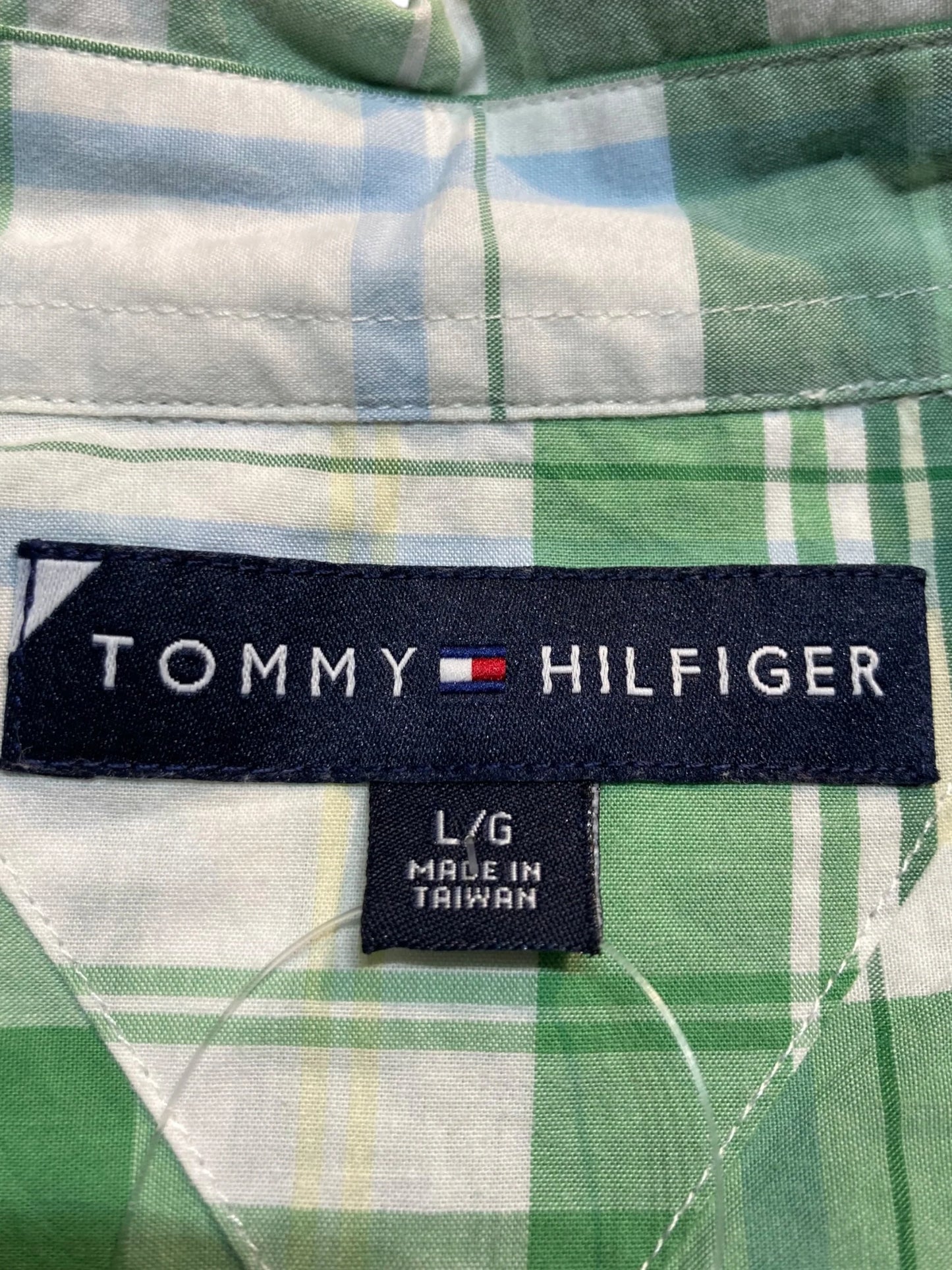 TOMMY HILFIGER トミーヒルフィガー チェックシャツ デザインシャツ 半袖シャツ