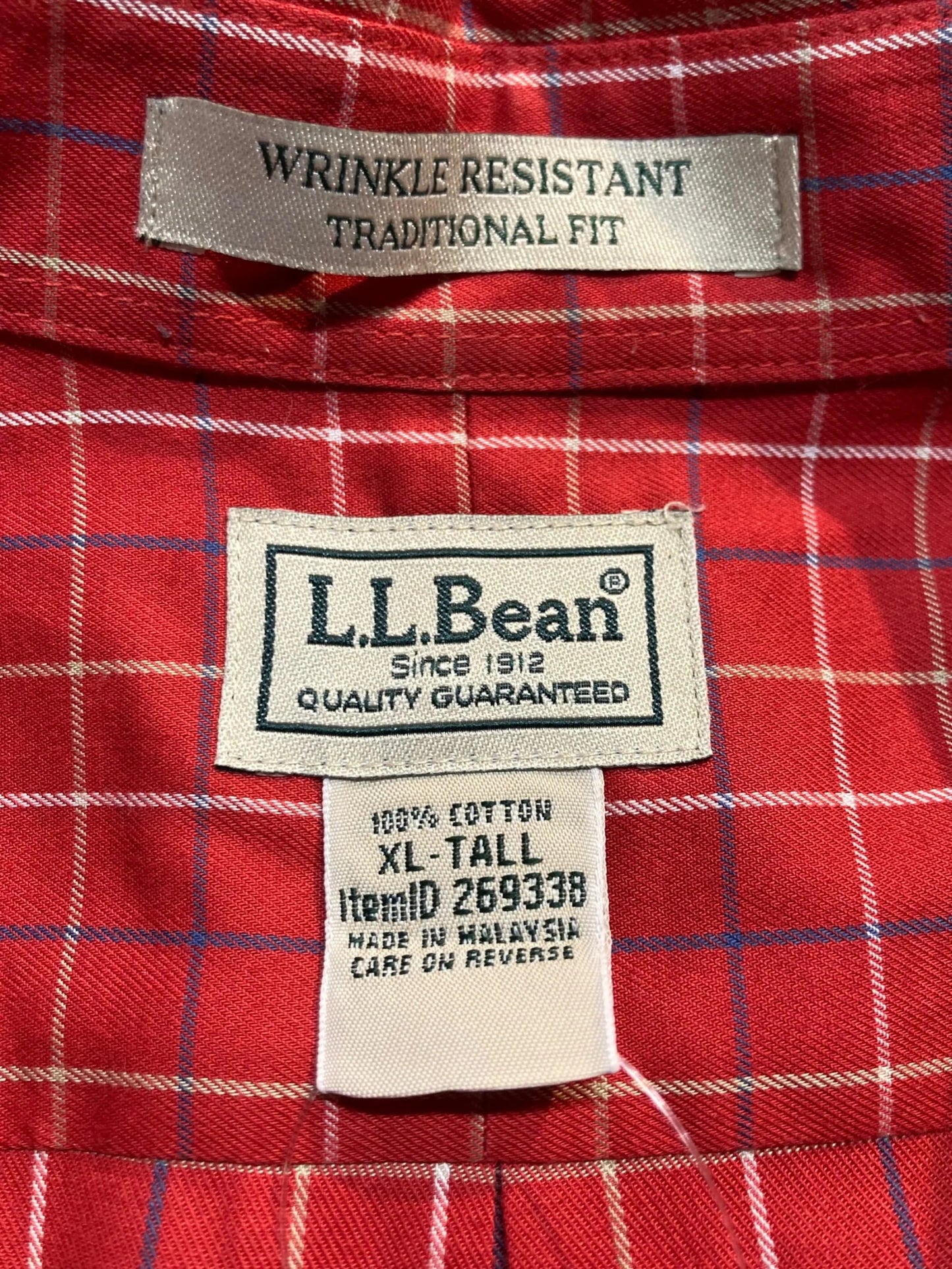 L.L.Bean エルエルビーン チェックシャツ デザインシャツ 半袖シャツ