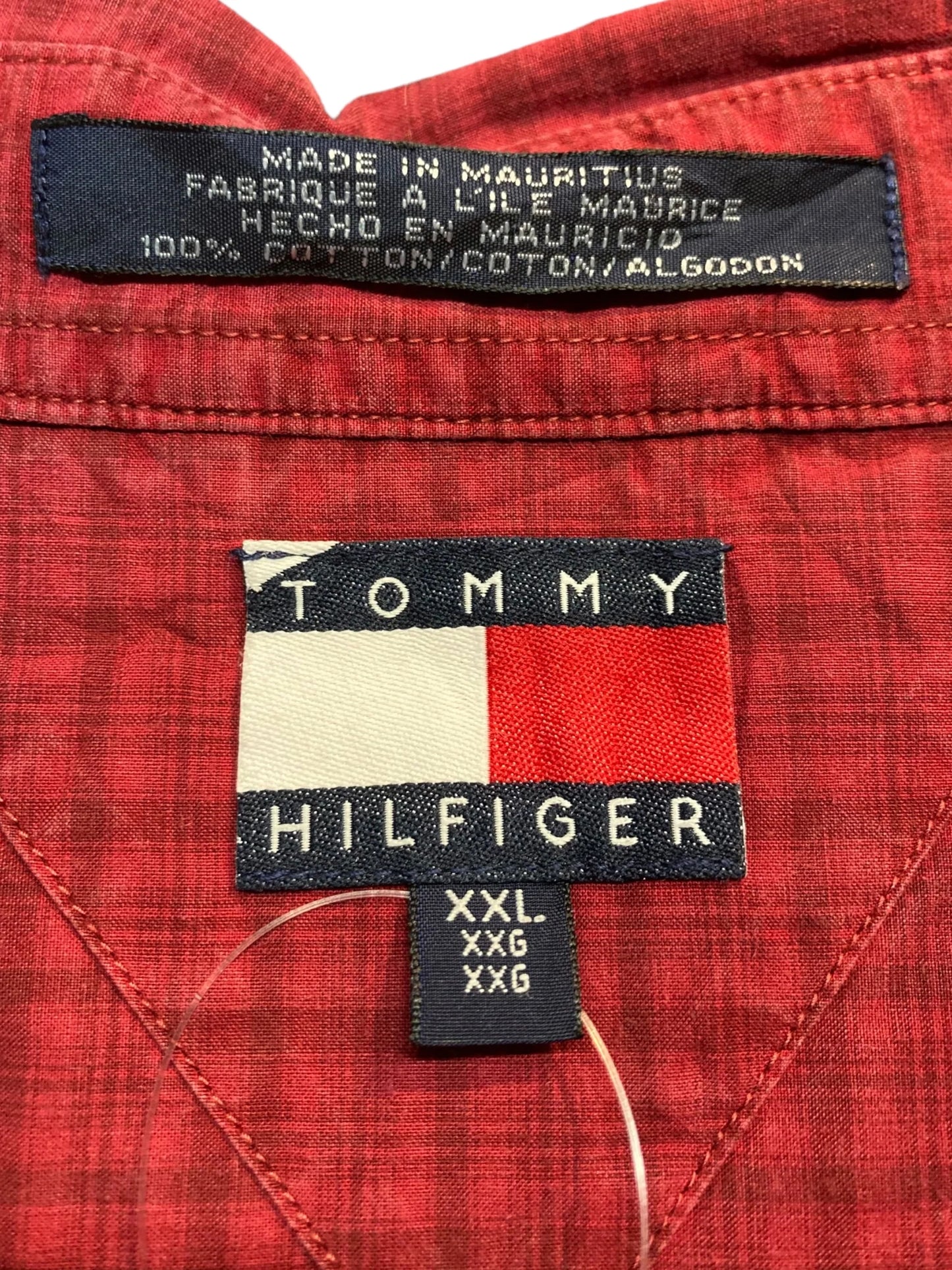 TOMMY HILFIGER トミーヒルフィガー チェックシャツ デザインシャツ 半袖シャツ