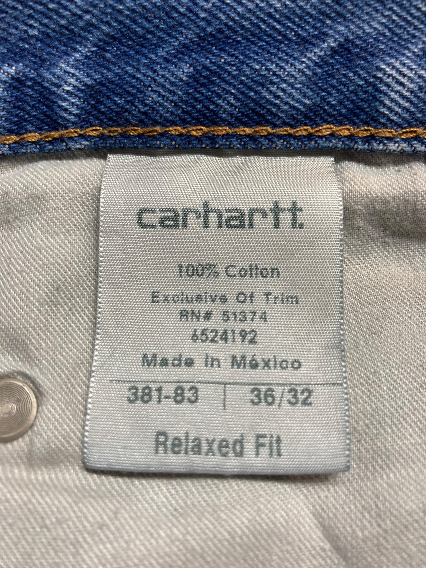 Carhartt カーハート リラックスフィット デニムパンツ