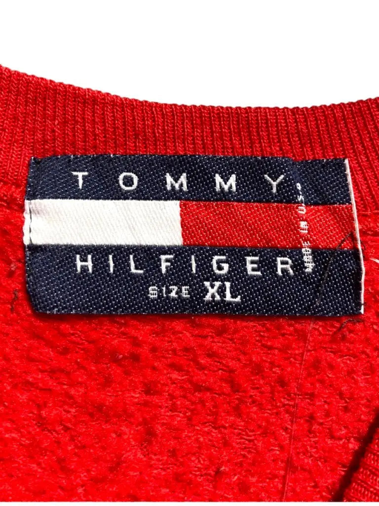 TOMMY HILFIGER  トミーヒルフィガー 刺繍 ワンポイント 90s スウェット トレーナー