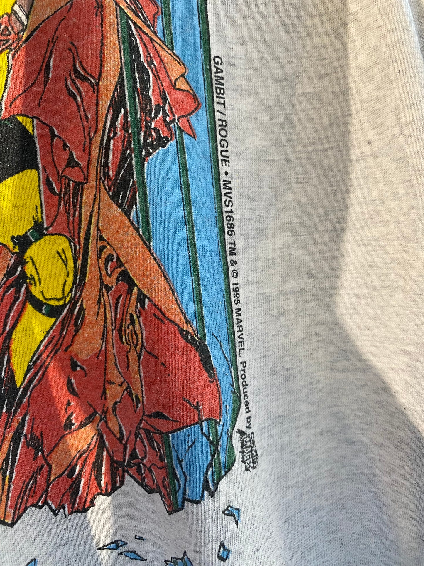 90s 90年代 MARVEL COMICS マーベルコミック GAMBIT ガンビット ROGUE ローグ 半袖 Tシャツ