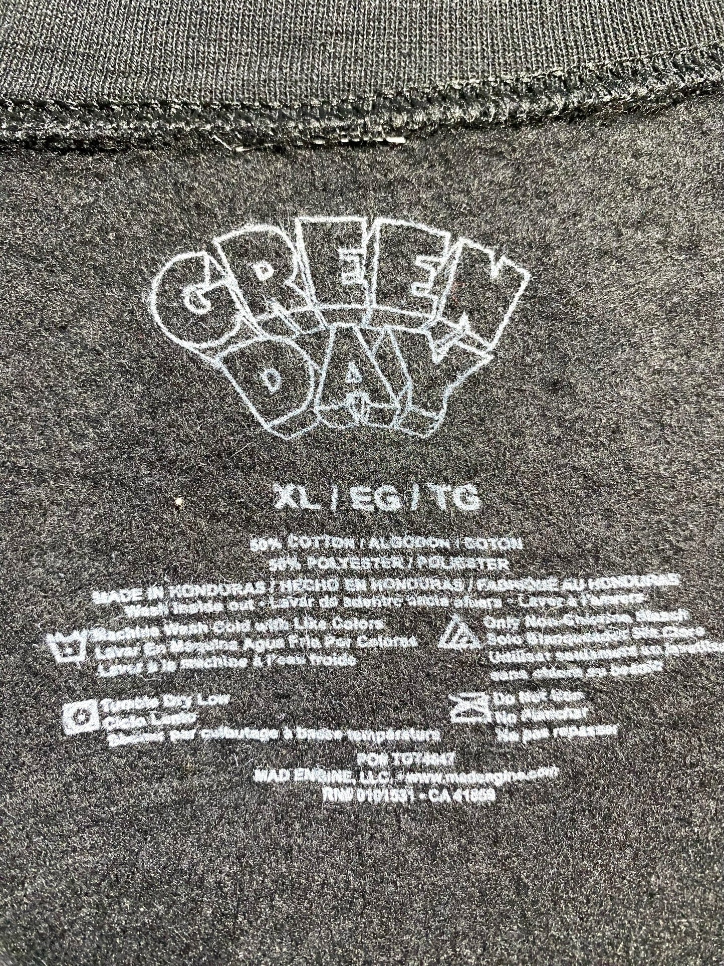 GREEN DAY グリーンデイ AMERICAN IDIOT オフィシャル デザインスウェット トレーナー