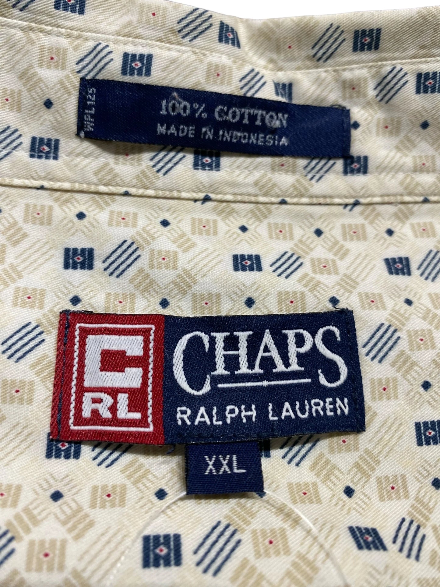 90s 90年代 Chaps Ralph Lauren ラルフローレン 半袖シャツ 柄シャツ