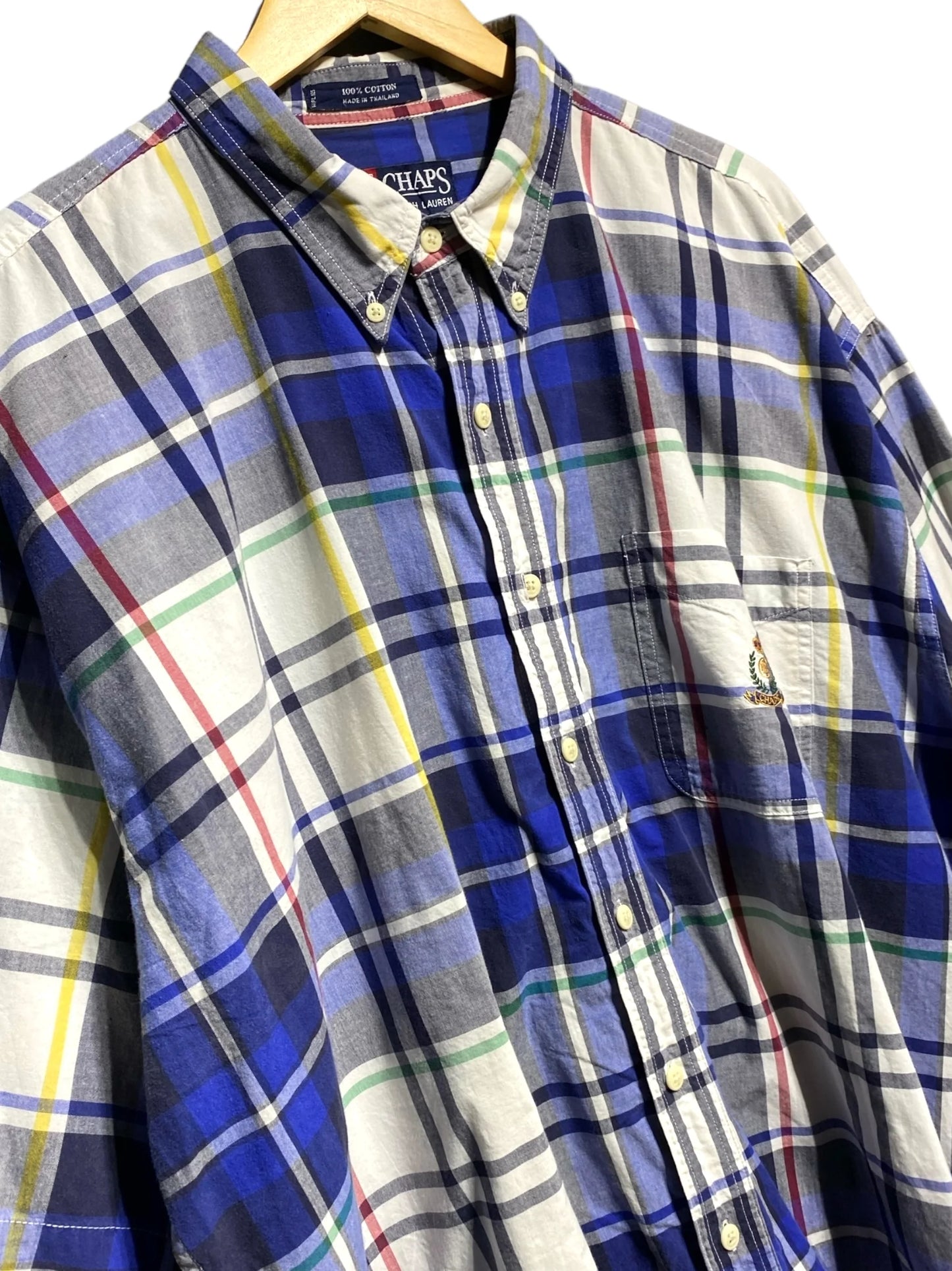 90s 90年代 Chaps Ralph Lauren ラルフローレン 半袖シャツ チェックシャツ