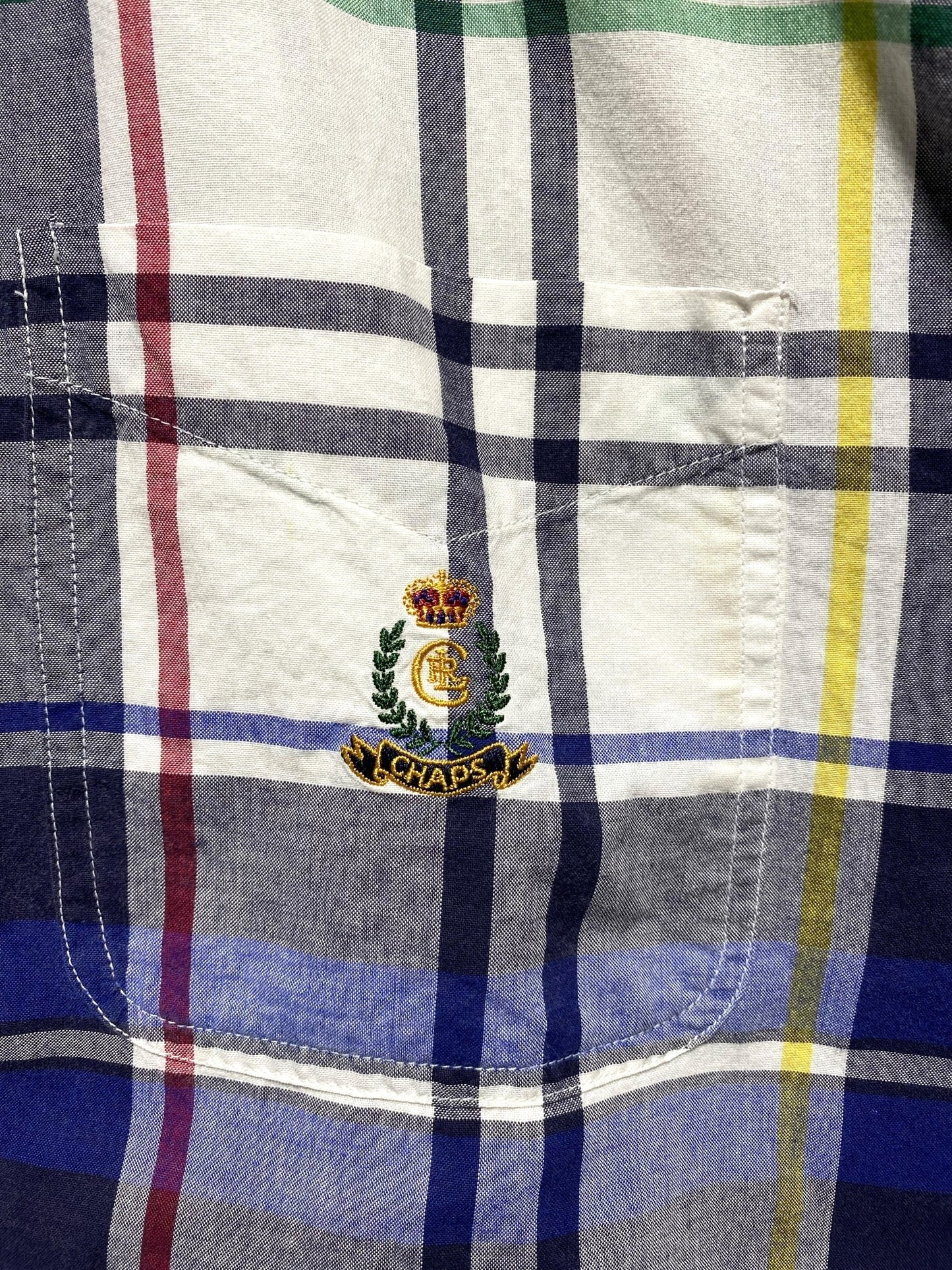 90s 90年代 Chaps Ralph Lauren ラルフローレン 半袖シャツ チェックシャツ