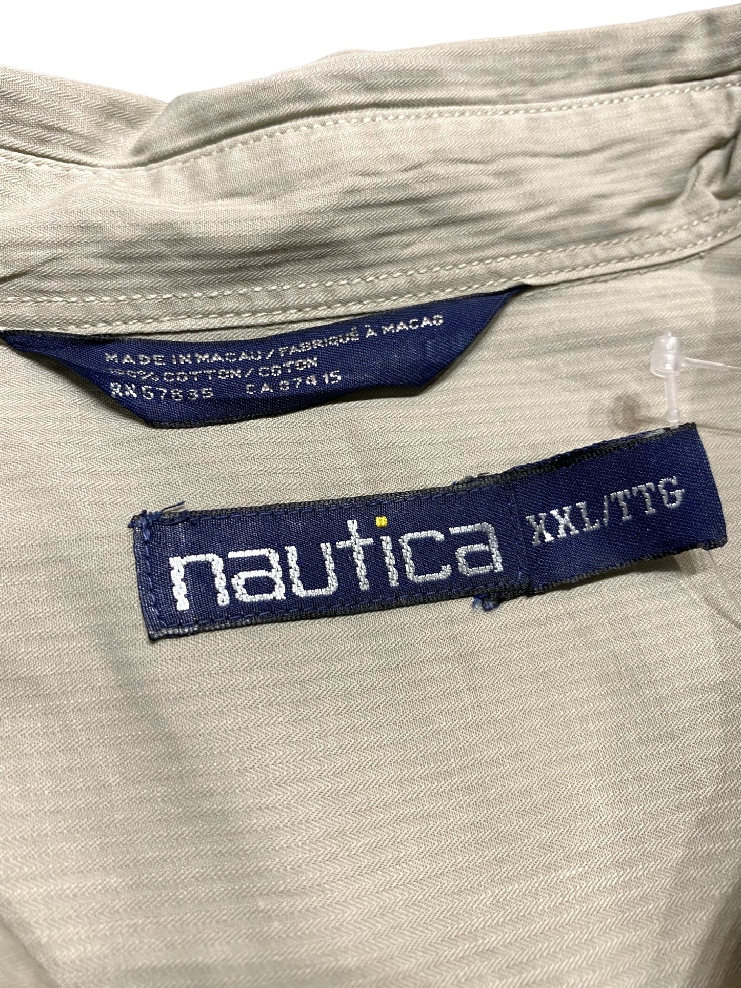 90s 90年代 NAUTICA ノーティカ ノーチカ 半袖シャツ ストライプシャツ