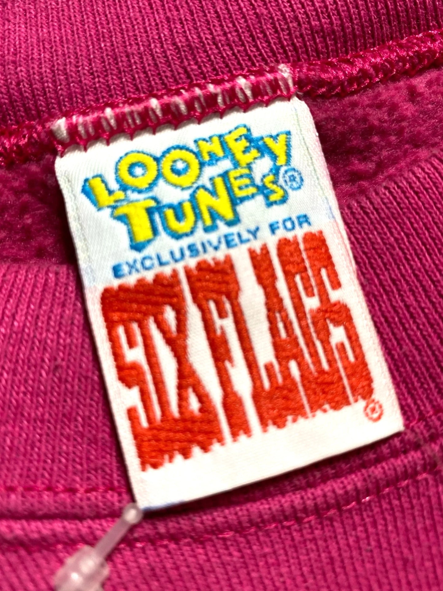 90s sweat SIXFRAGS シックスフラッグ LOONEY TUNES トゥイーティー デザインスウェット トレーナー