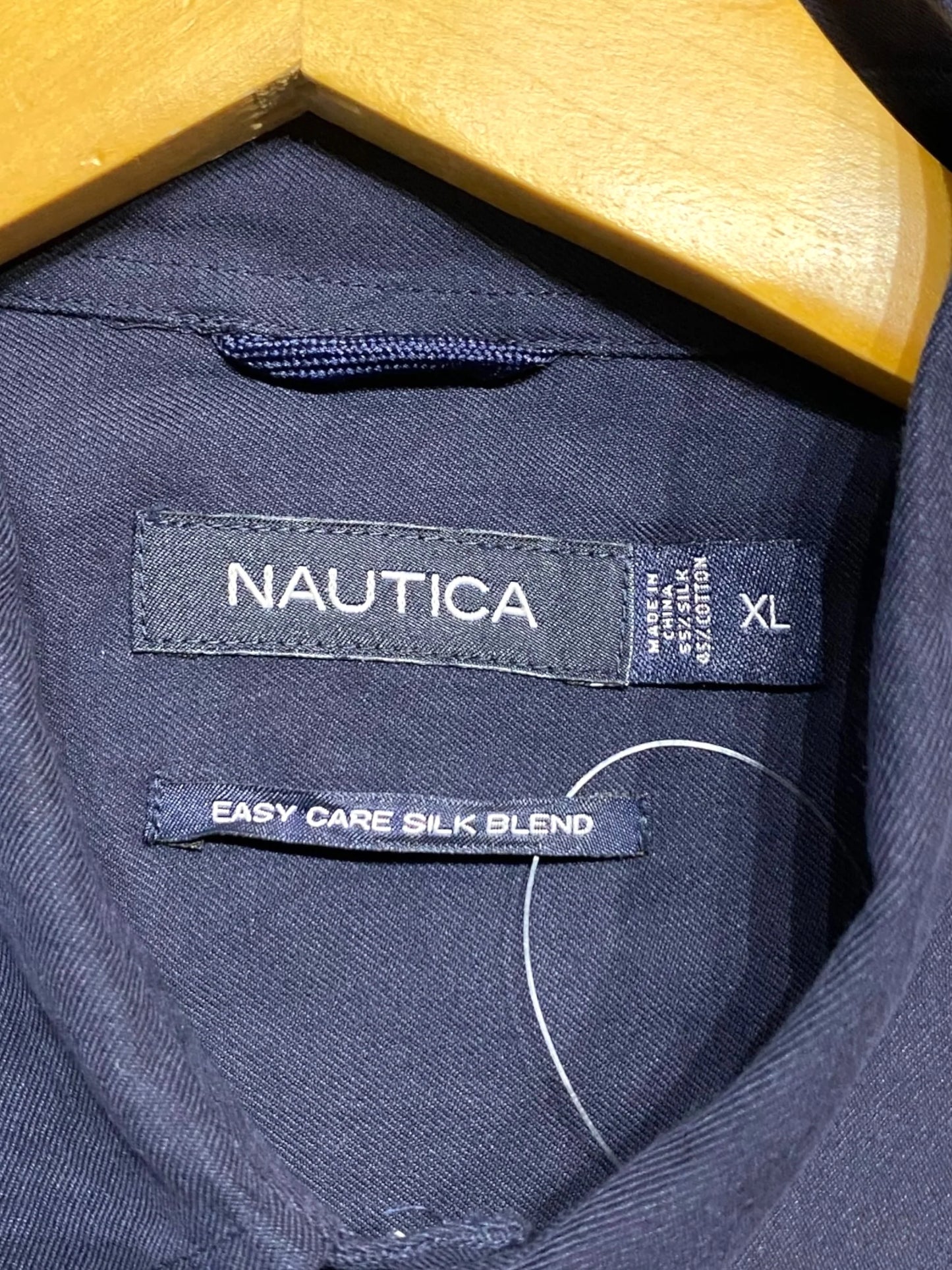 NAUTICA ノーティカ ノーチカ 半袖シャツ 無地シャツ シルク