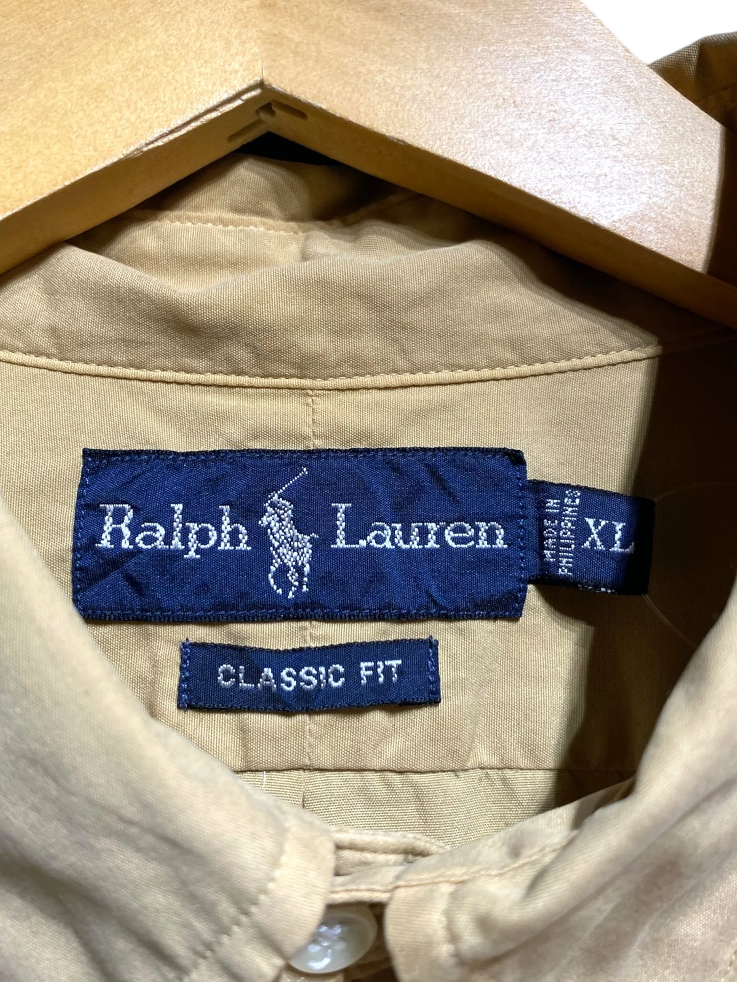 90s 90年代 Ralph Lauren ラルフローレン 半袖シャツ 無地シャツ