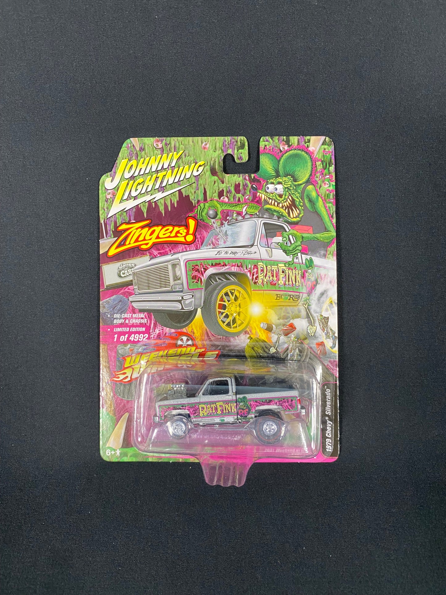 JOHNNY LIGHTNING RATFINK ラットフィンク ミニカー 1979 Chevy Silverrado シボレー シルバラード