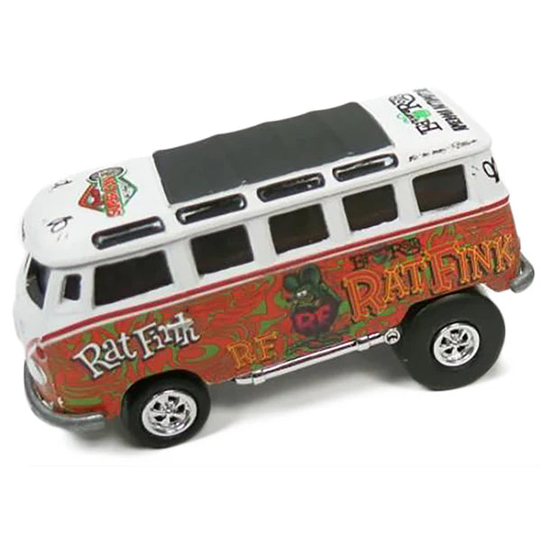 JOHNNY LIGHTNING RATFINK ラットフィンク ミニカー 1965 VW Samba Bus Zinger ワーゲンバス サンバ バス