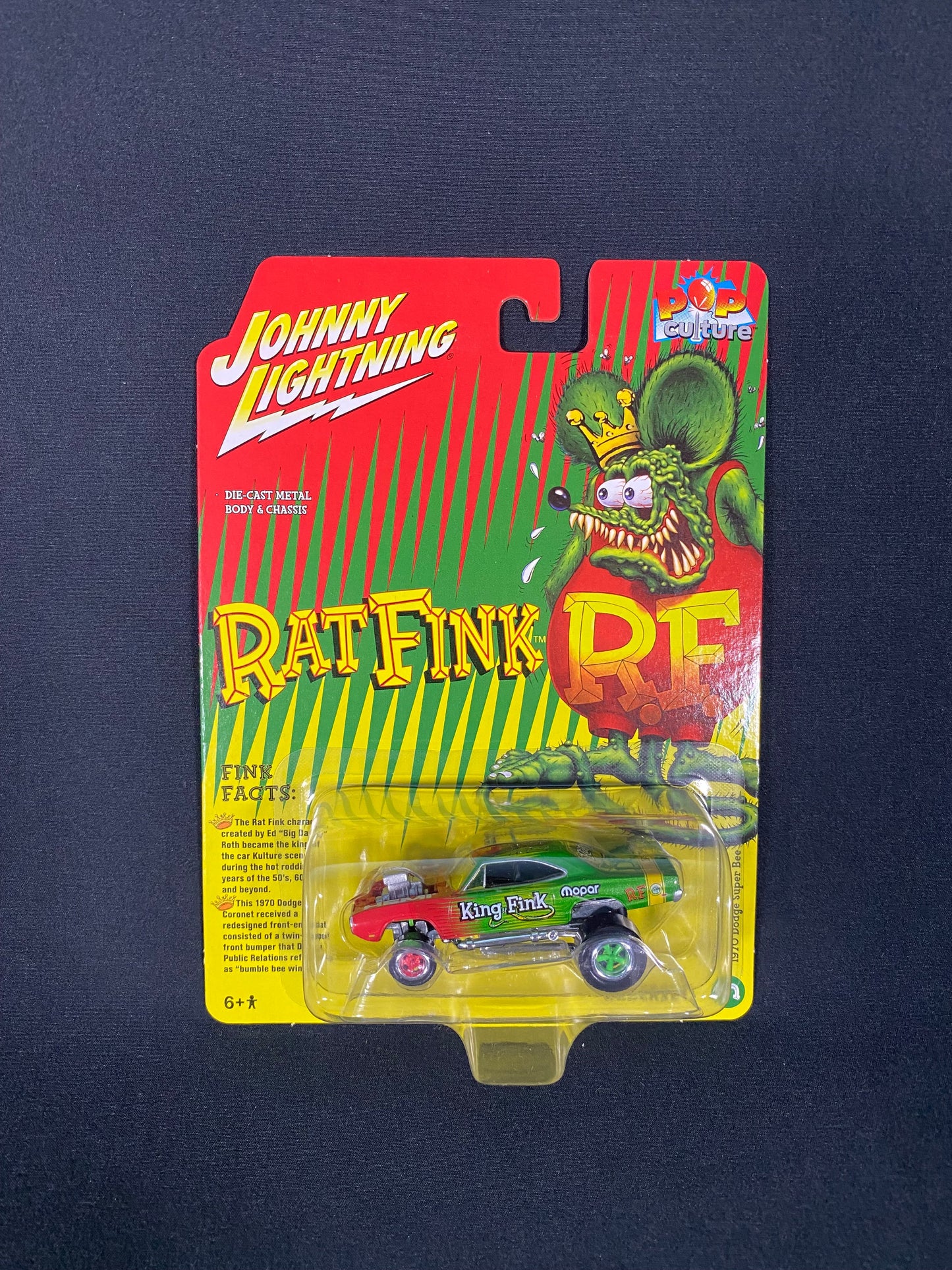 JOHNNY LIGHTNING RATFINK ラットフィンク ミニカー 1970 Dodge Super Bee ダッジ スーパービー