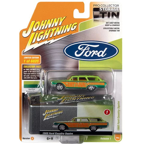 JOHNNY LIGHTNING Rat Fink ラットフィンク ミニカー 1/64 フォード 1960 Ford Country Squire Green