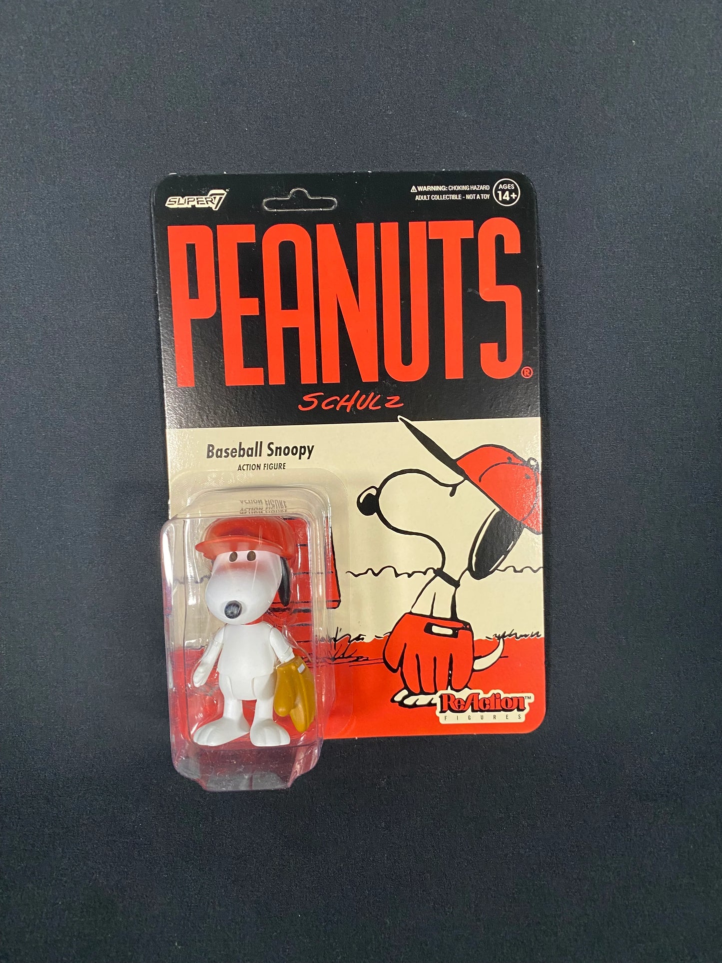 SUPER7 スーパーセブン リアクションフィギュア PEANUTS SNOOPY スヌーピー  BASEBALL SNOOPY