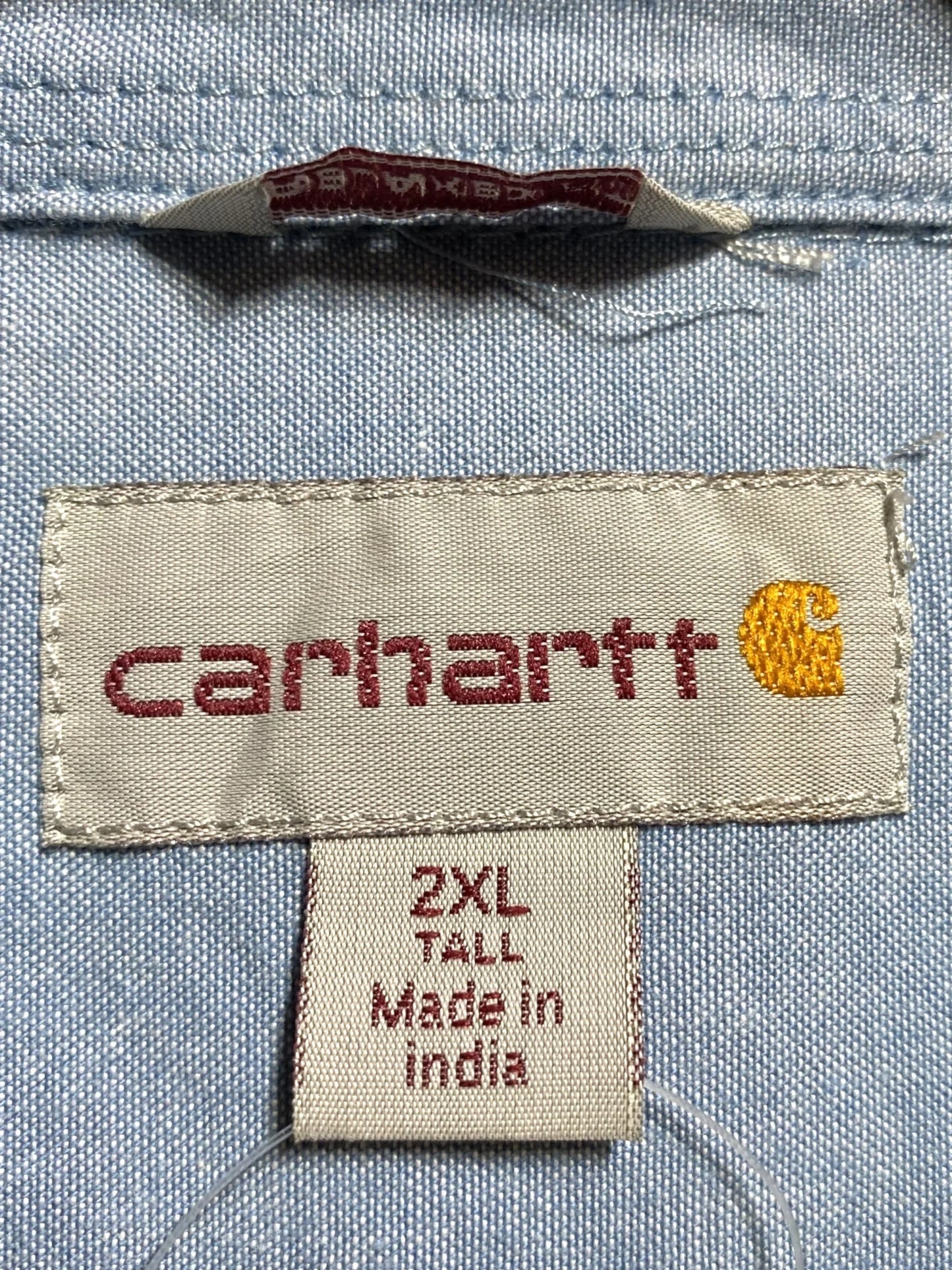 Carhartt カーハート 長袖シャツ 無地 企業ロゴ ダンガリー