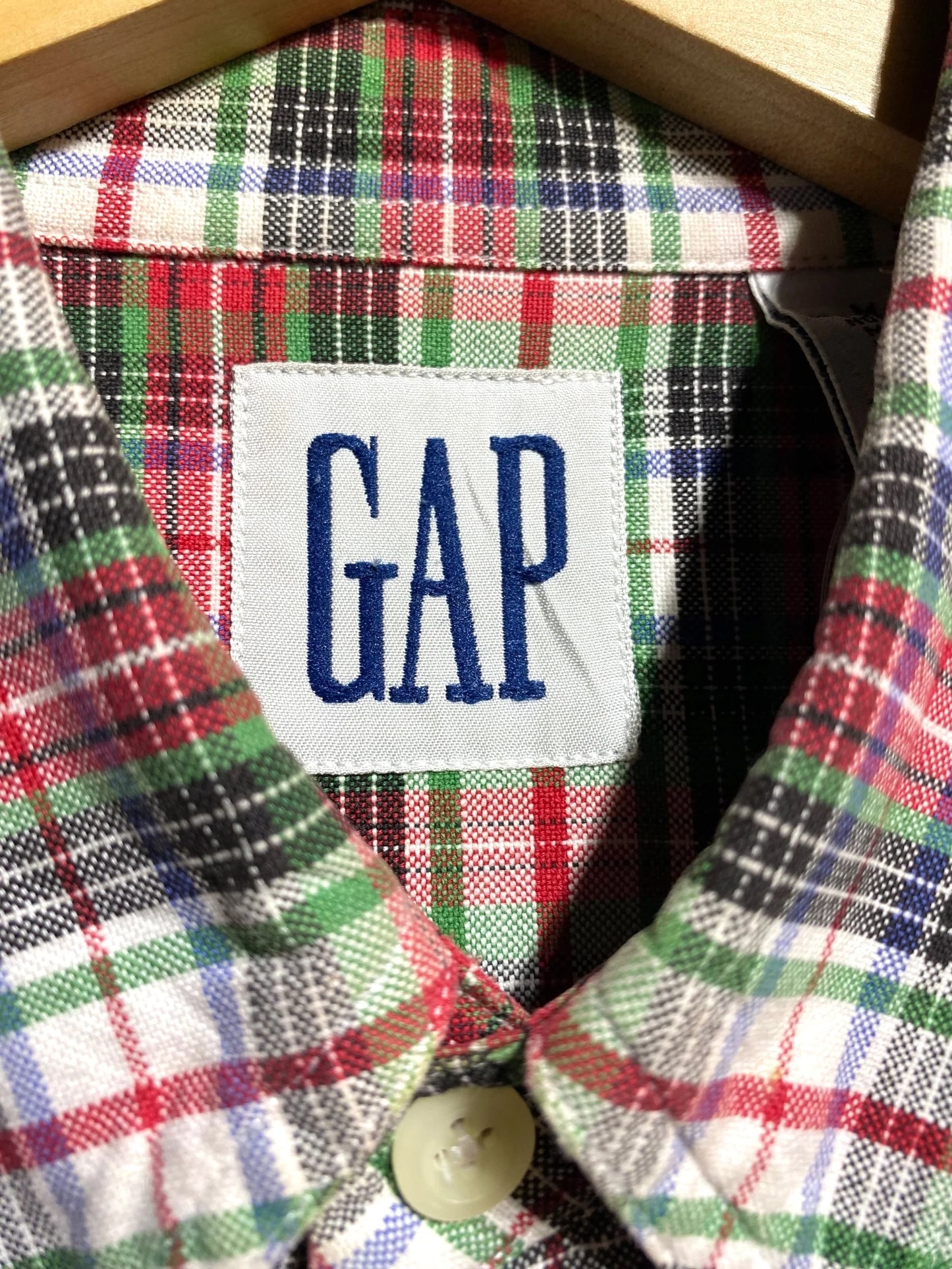 90s 90年代 GAP ギャップ 長袖シャツ 無地 コットンシャツ