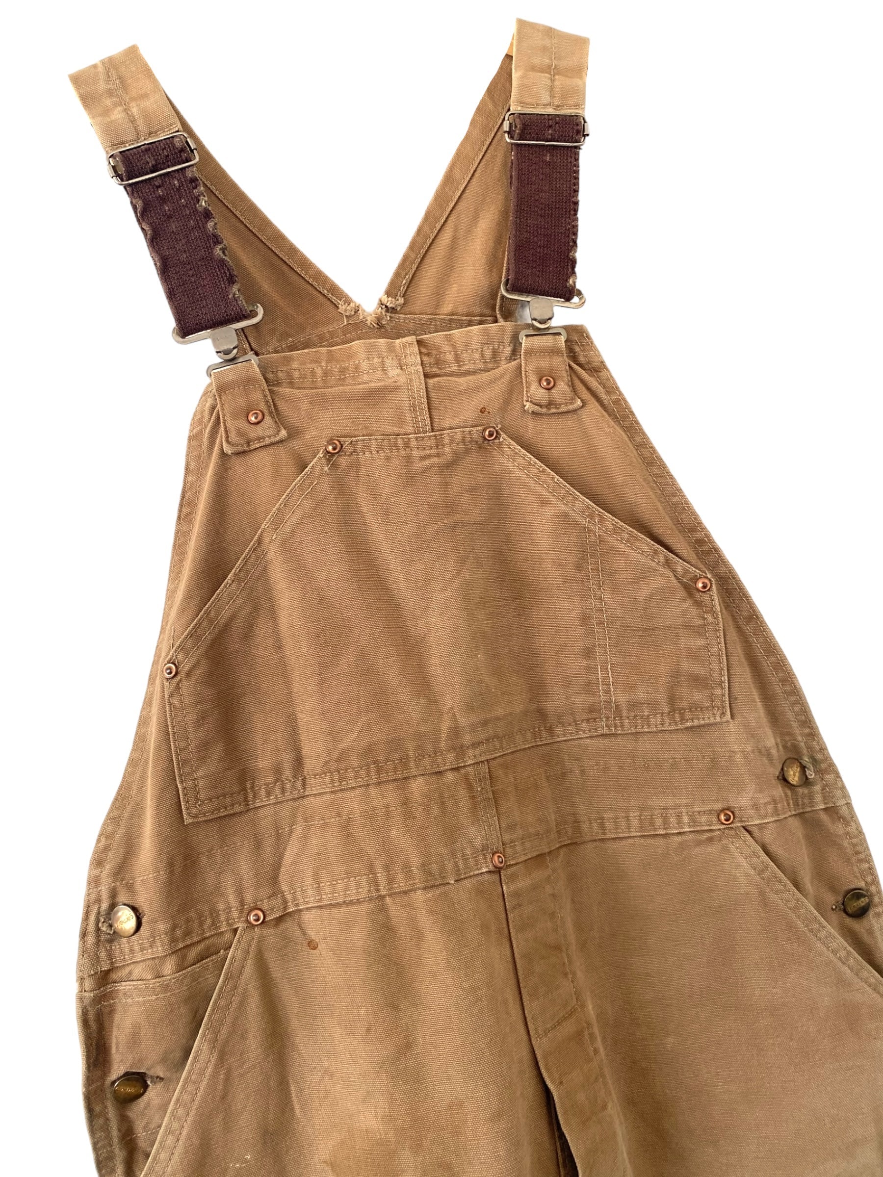 66s 80s 66年〜80年代 Carhartt カーハート オーバーオール キャメル 