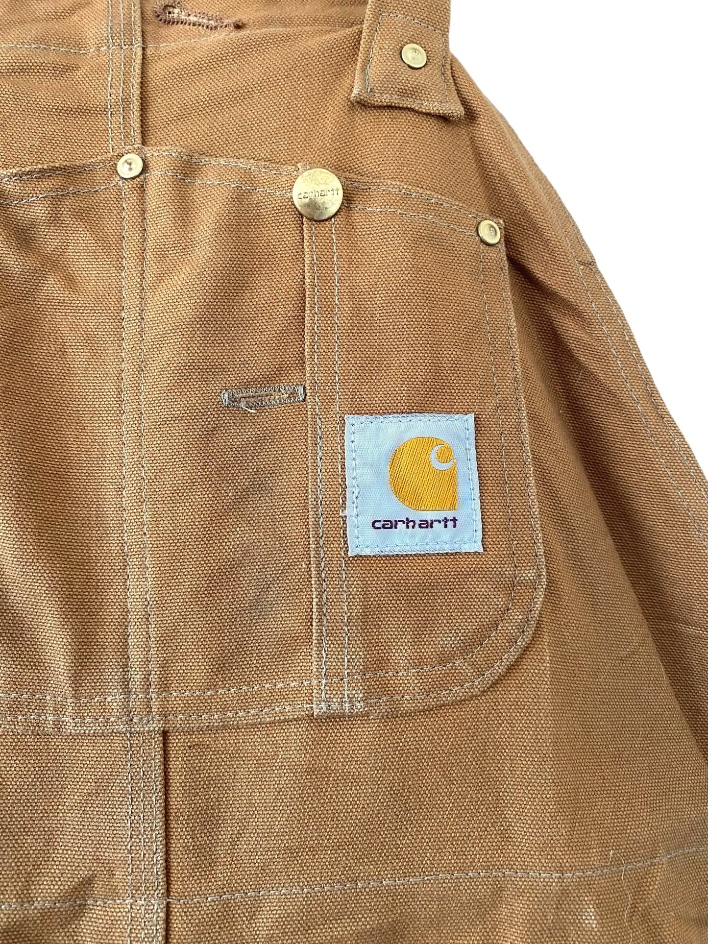 Carhartt カーハート オーバーオール キャメル ダック地 ダブルニー