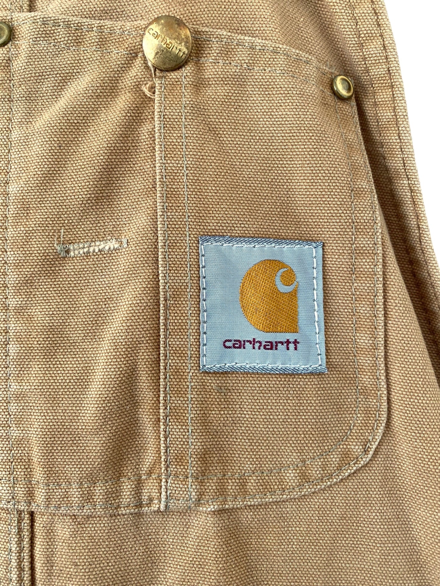 Carhartt カーハート オーバーオール キャメル ダック地 ダブルニー