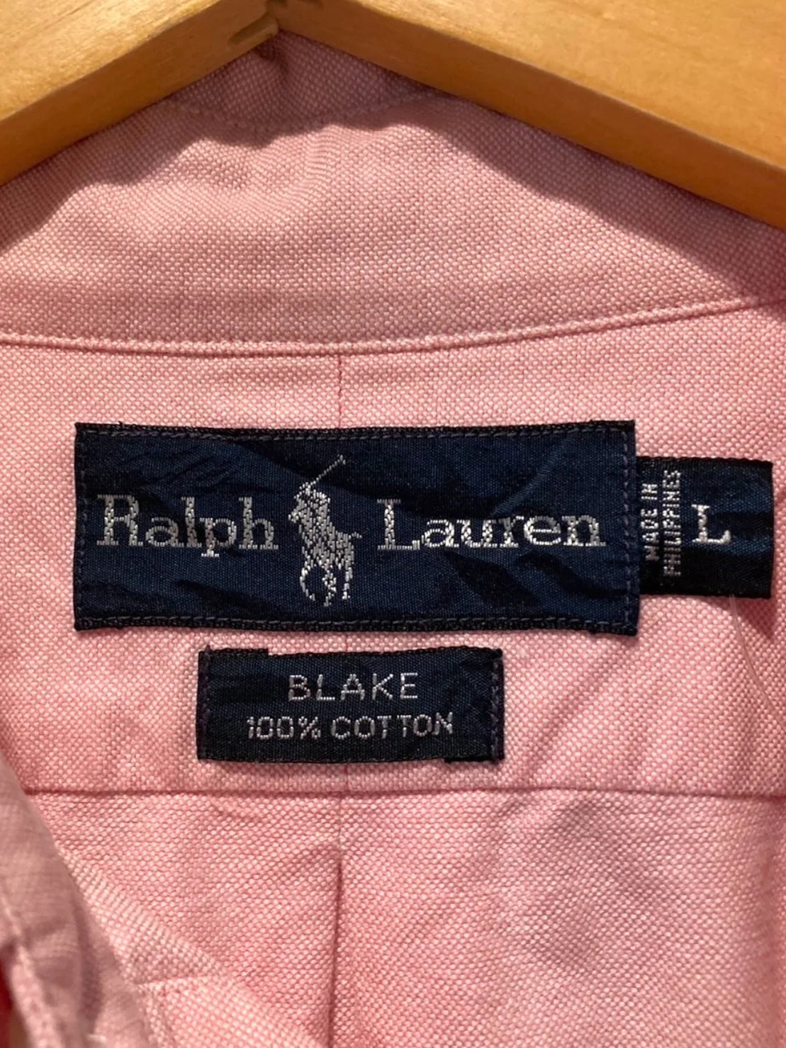 90s 90年代 Polo Ralph Lauren ポロ ラルフローレン 長袖シャツ 無地シャツ