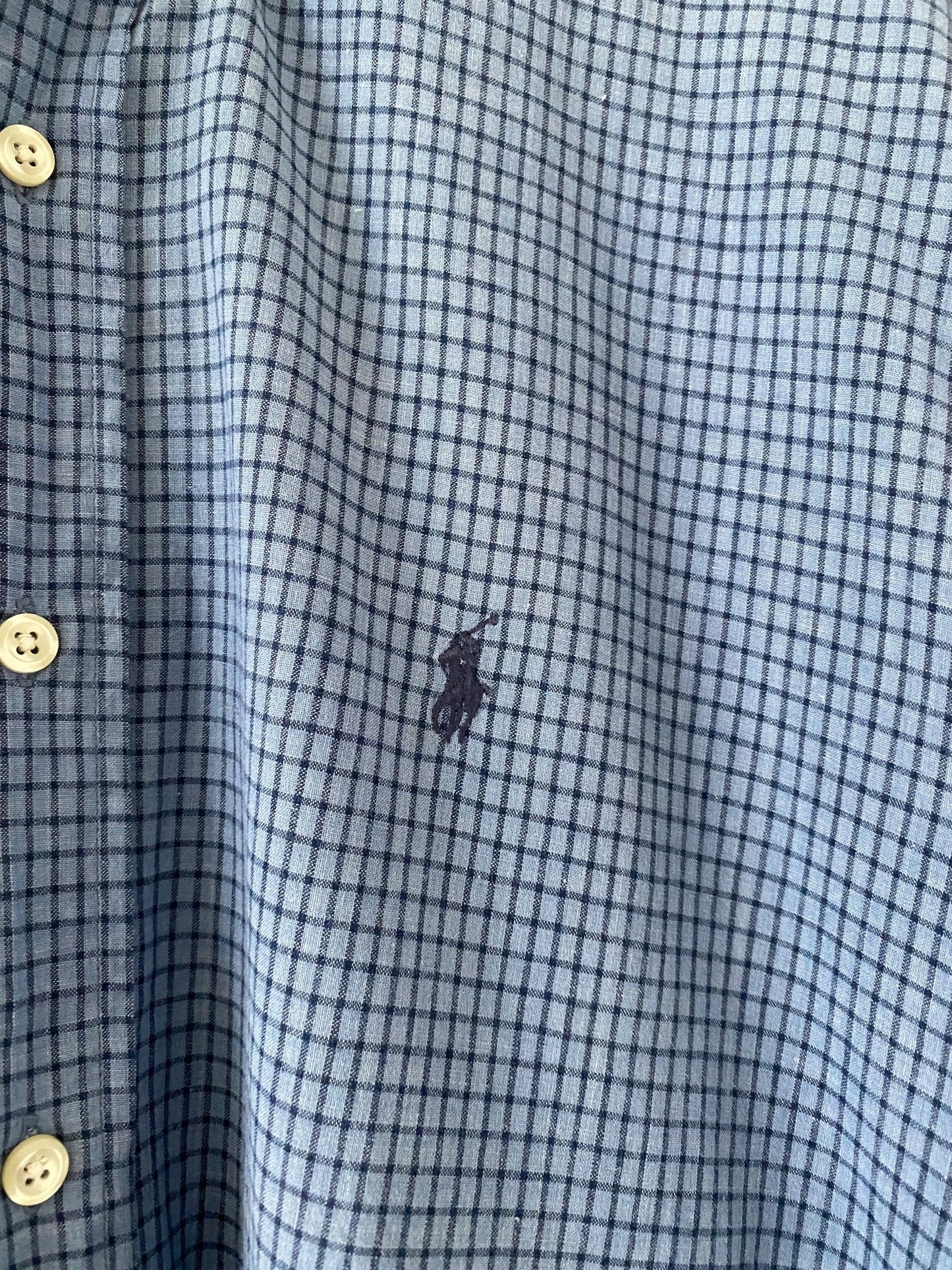 90s 90年代 Polo Ralph Lauren ポロ ラルフローレン 長袖シャツ チェックシャツ