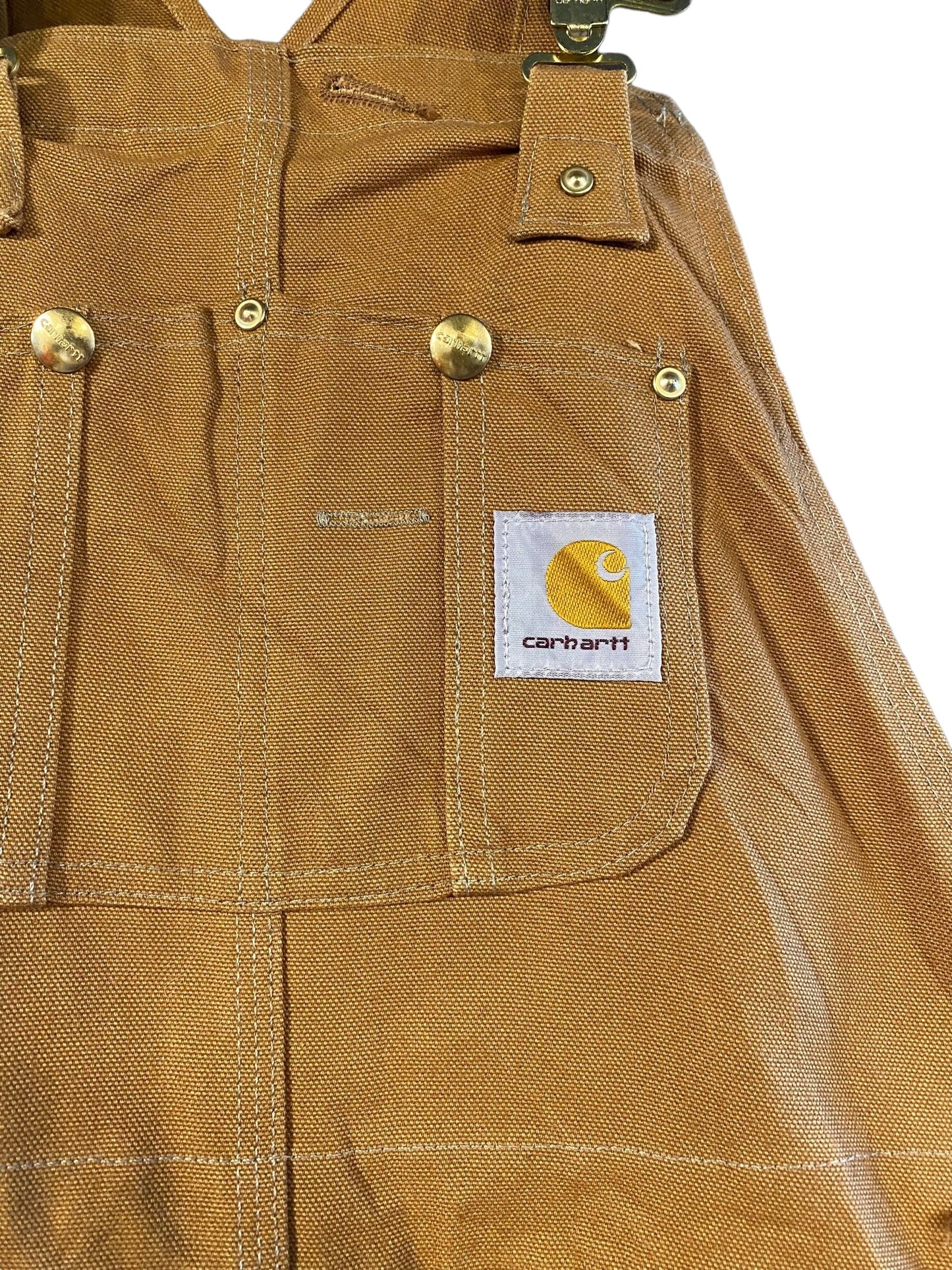 Carhartt カーハート オーバーオール キャメル ダック地 ダブルニー