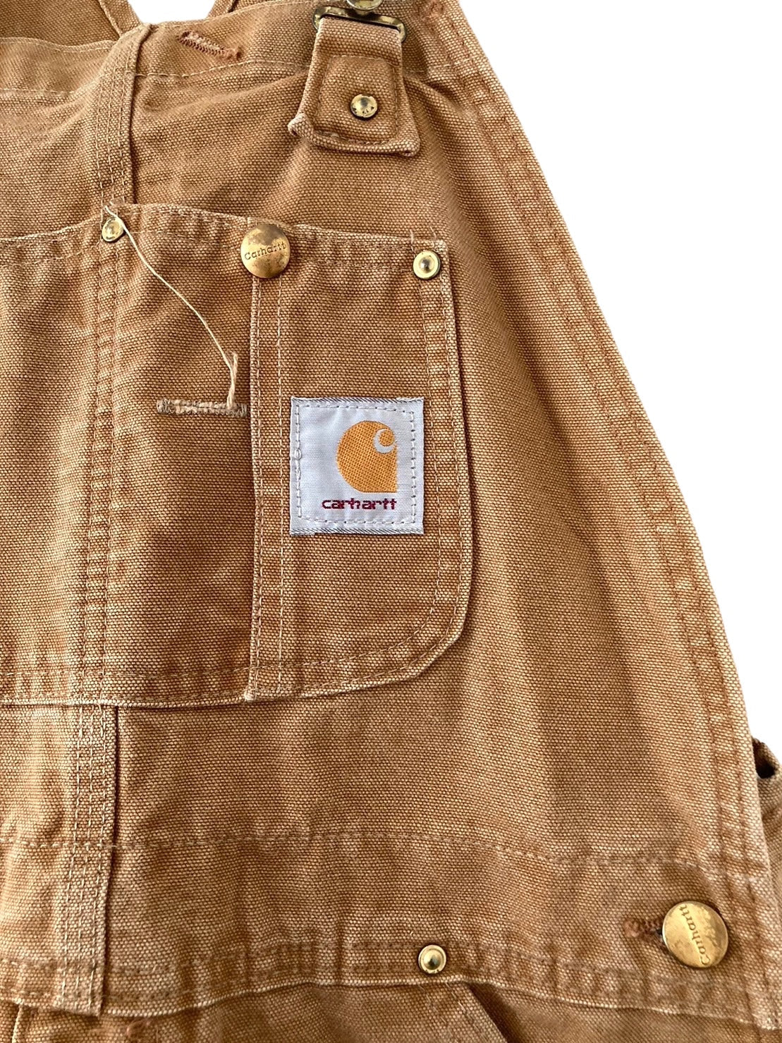 Carhartt カーハート オーバーオール キャメル ダック地 ダブルニー