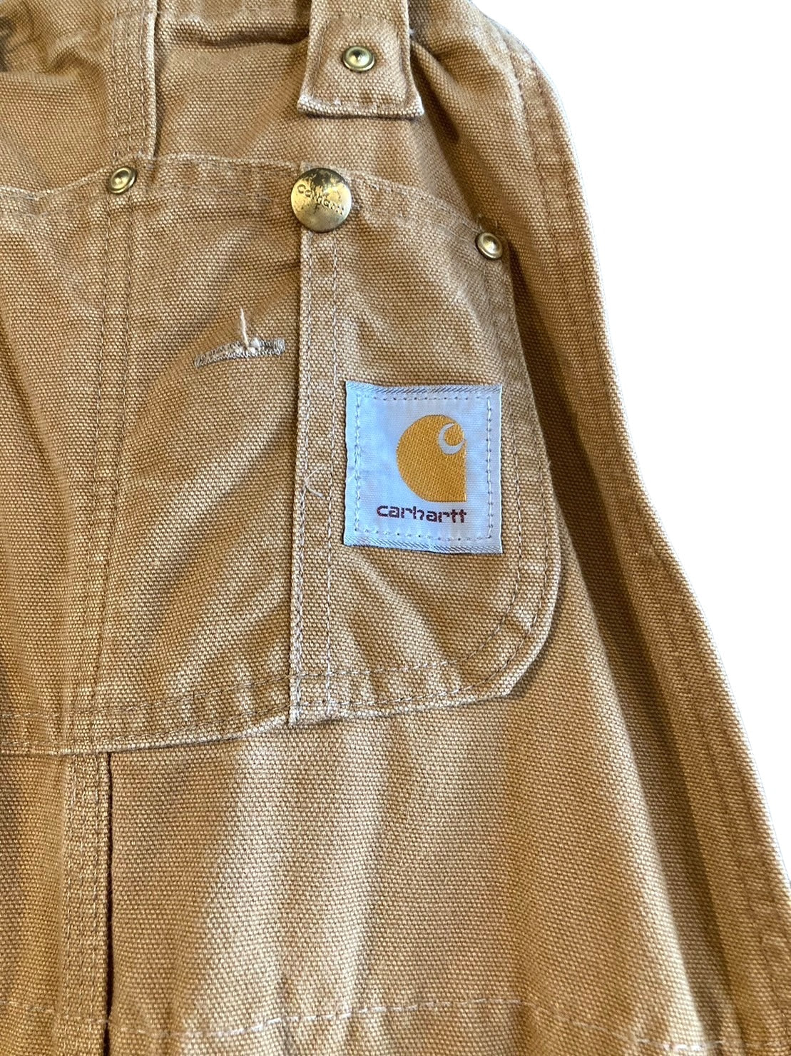 Carhartt カーハート オーバーオール キャメル ダック地 ダブルニー