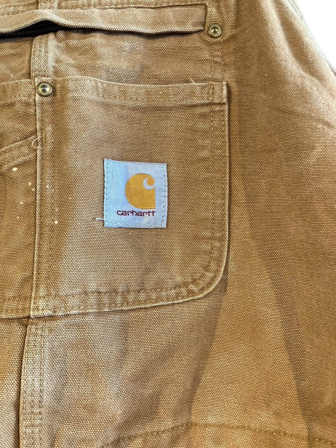 Carhartt カーハート オーバーオール キャメル ダック地 ダブルニー