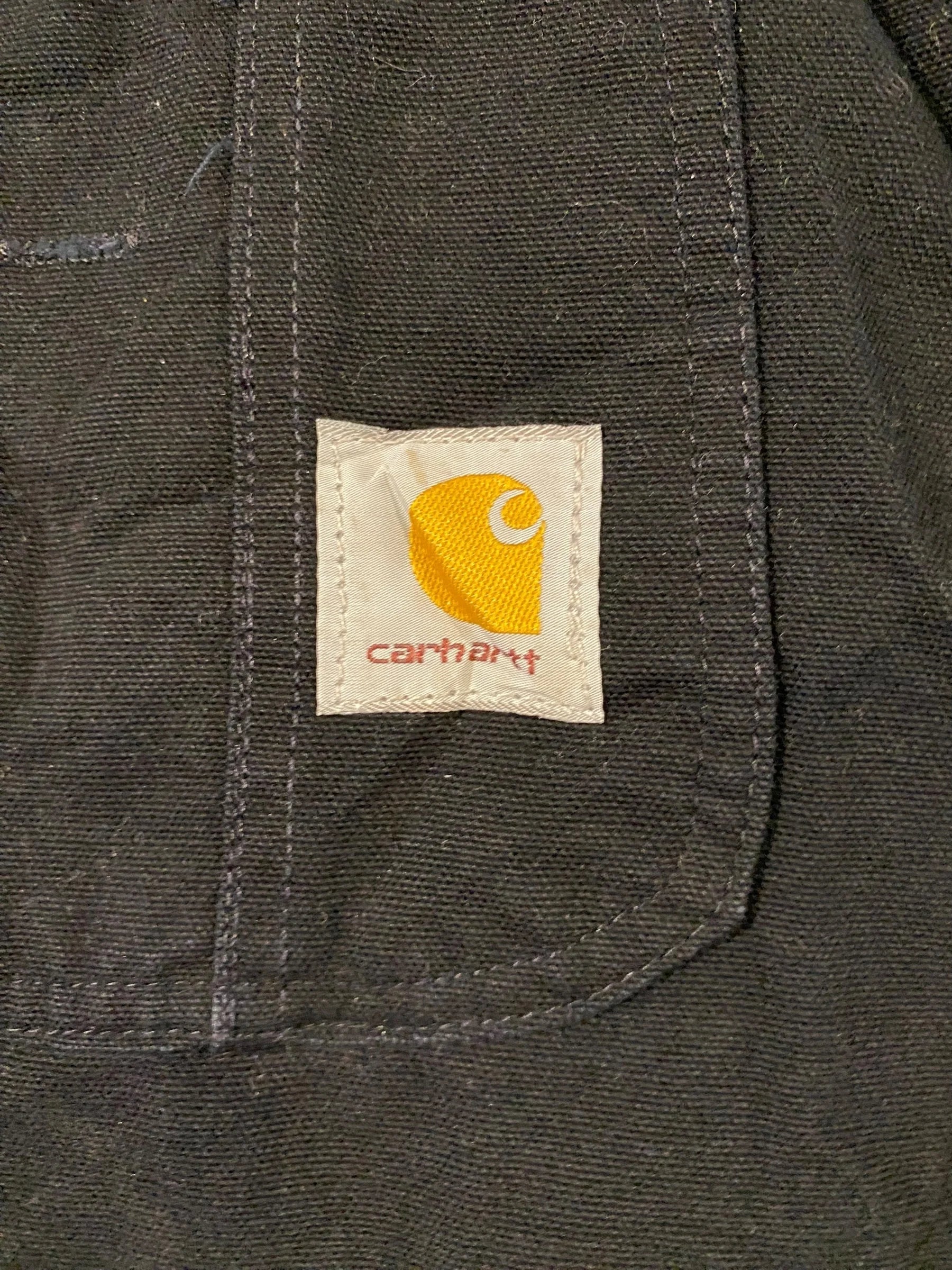 Carhartt カーハート オーバーオール ブラック ダック地 USA製 