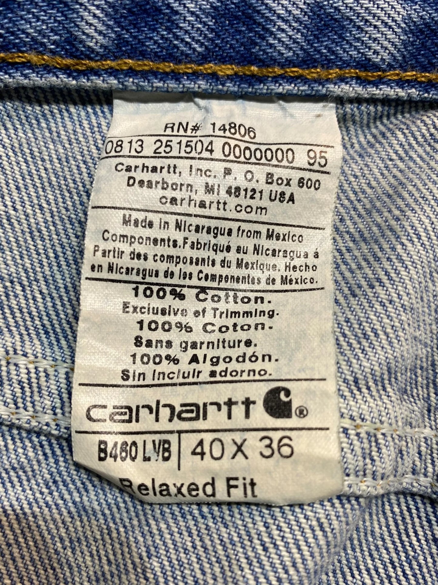 Carhartt カーハート Relaxed Fit リラックスフィット デニムパンツ オーバーサイズ