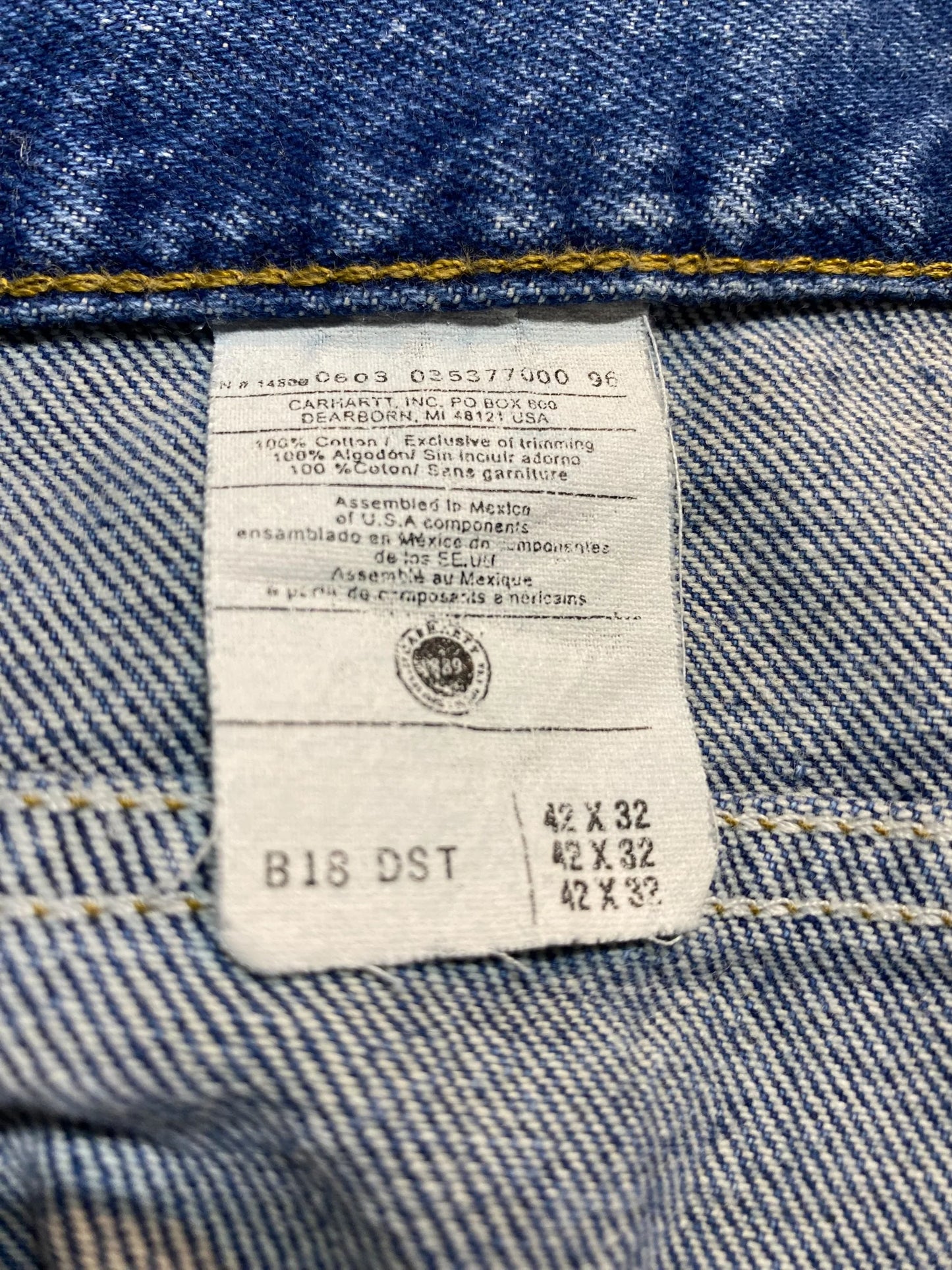 90年代 Carhartt カーハート デニムパンツ オーバーサイズ